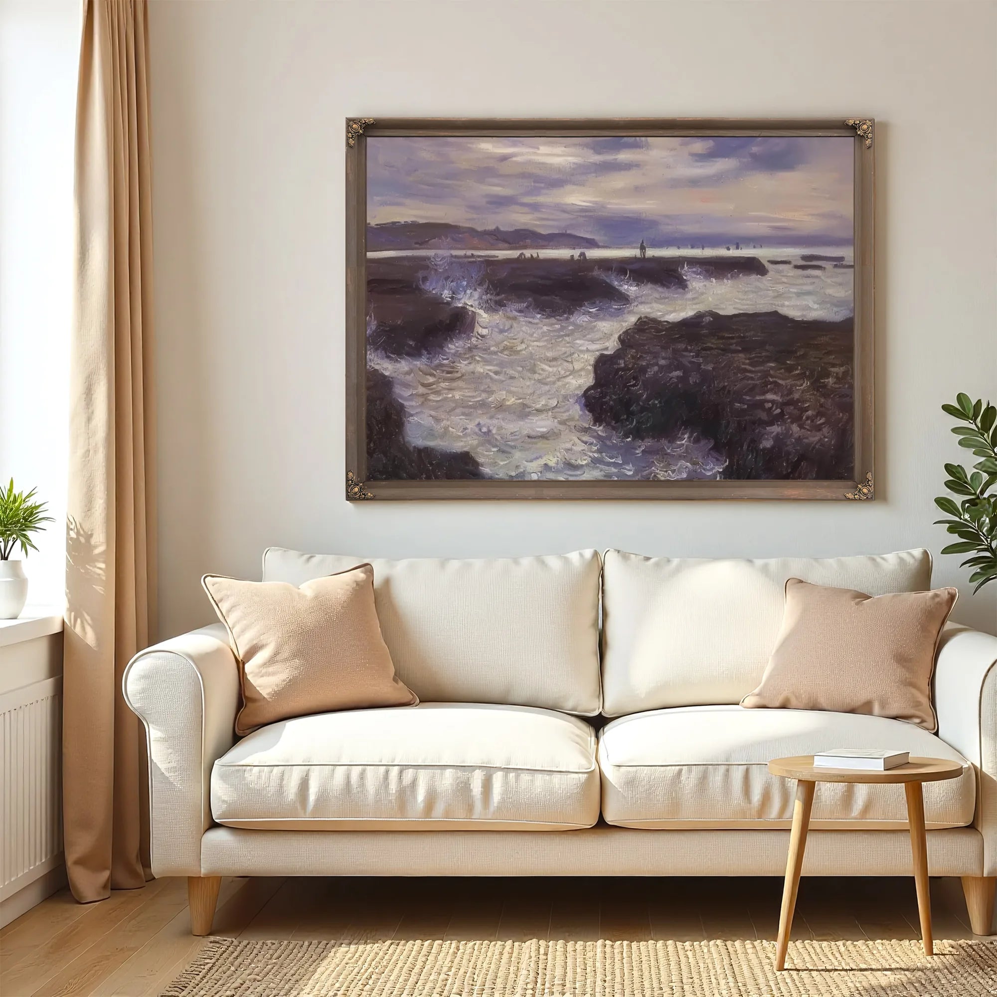 The Rocks Near Pourville At Ebb Tide By Claude Monet Fine Art Print
