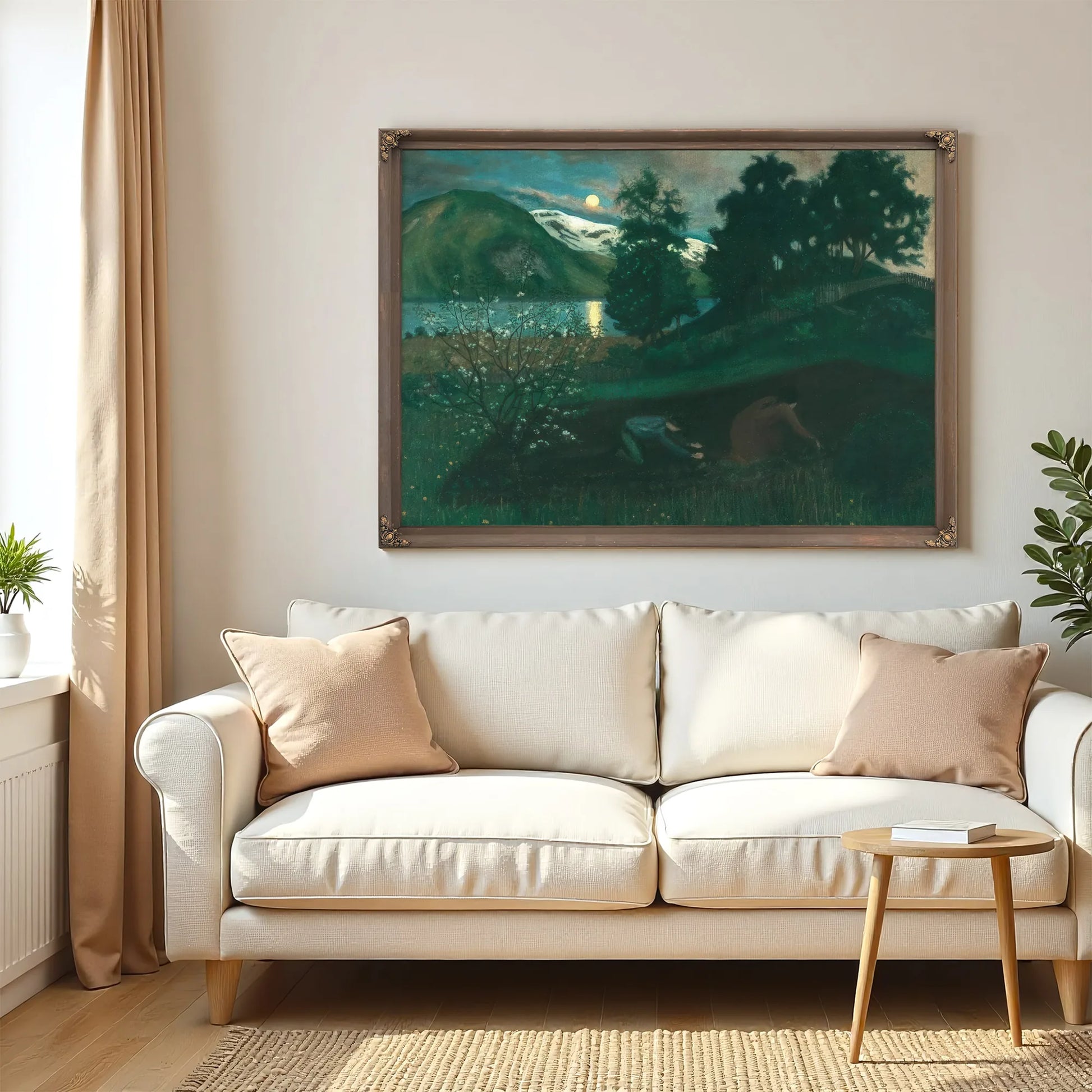 Spring Night In The Garden 1 By Nicolai Astrup Fine Art Print
