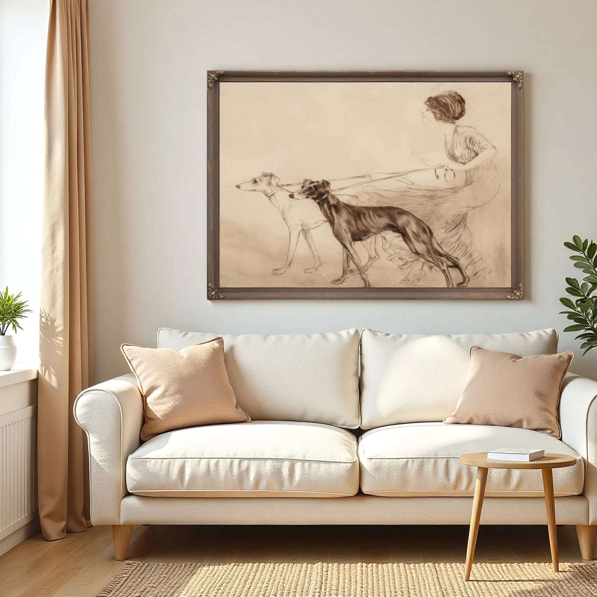 Premier Coursing 1913 By Louis Icart Fine Art Print