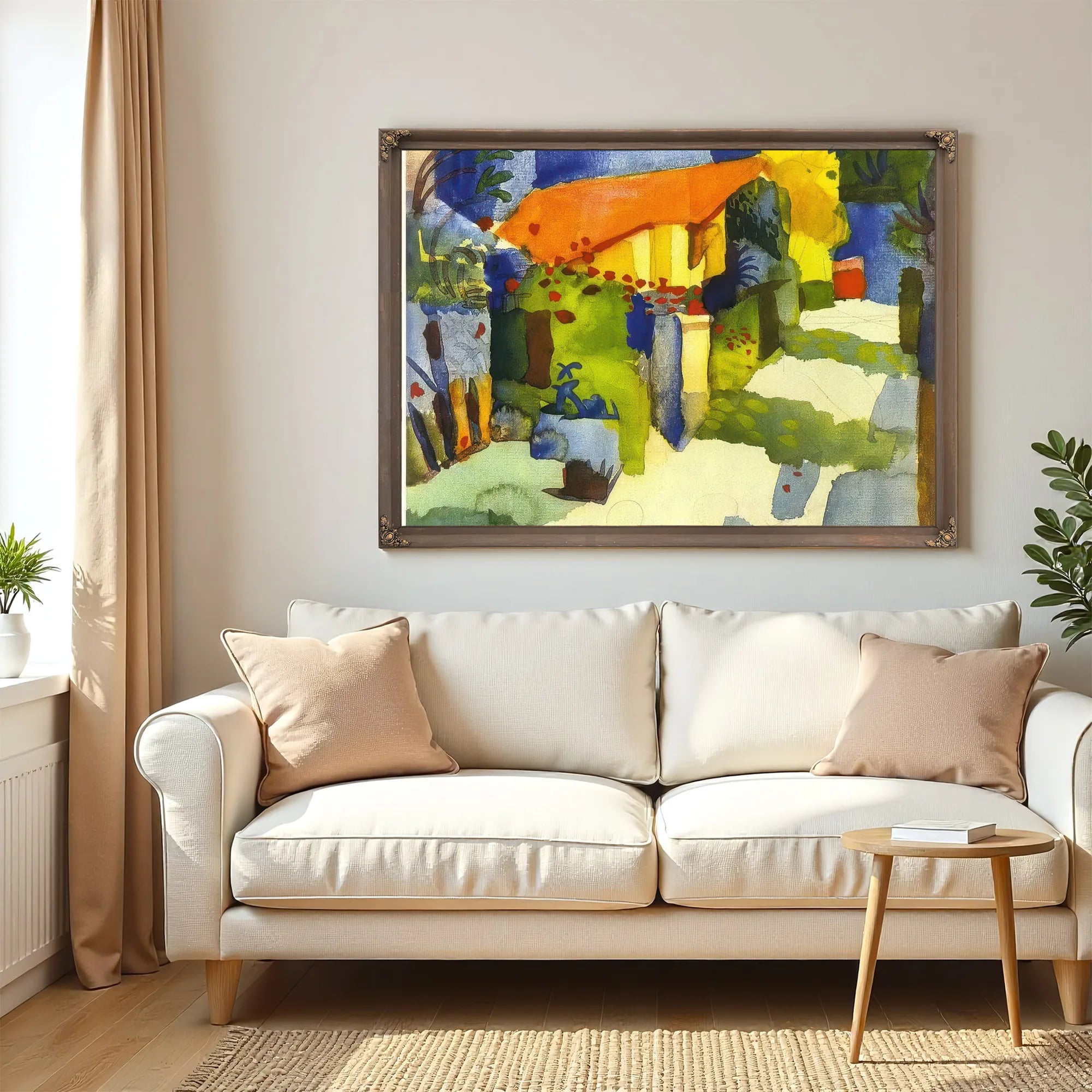 House In A Garden By August Macke Fine Art Print