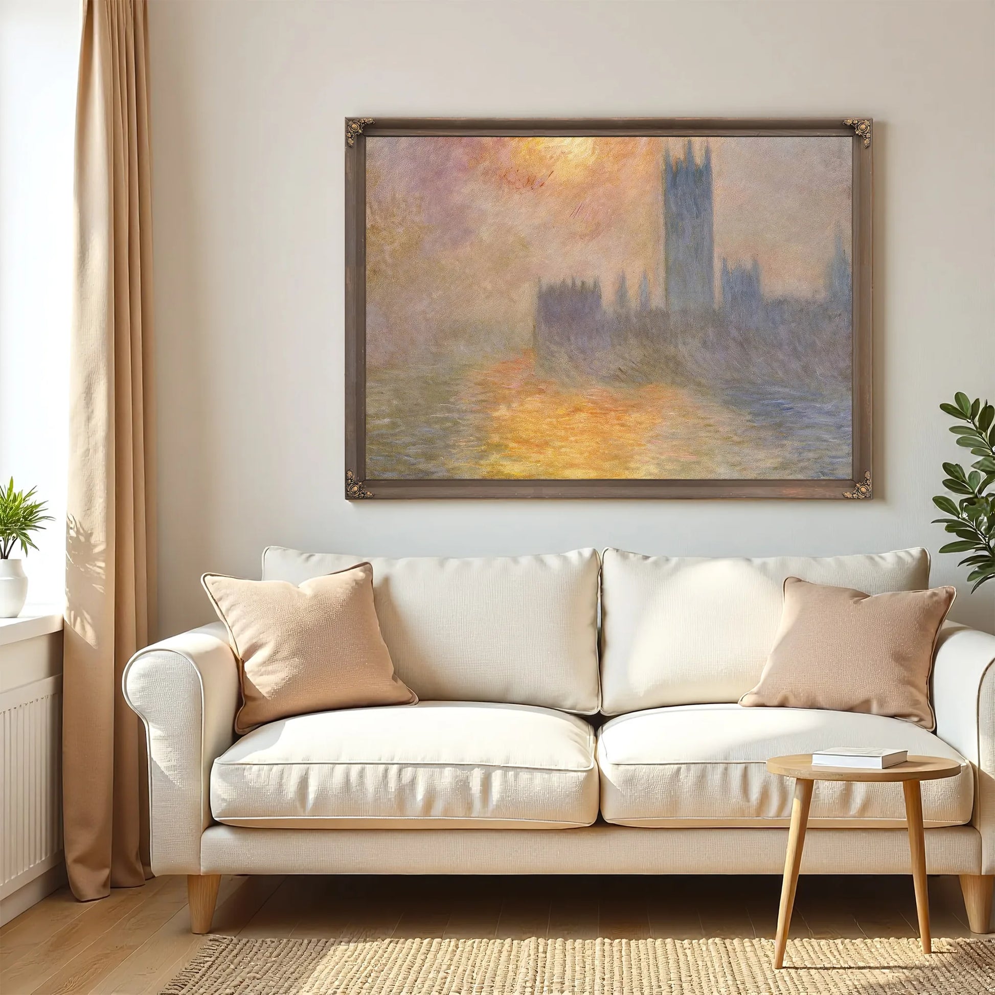 Parliament At Sunset By Claude Monet Fine Art Print
