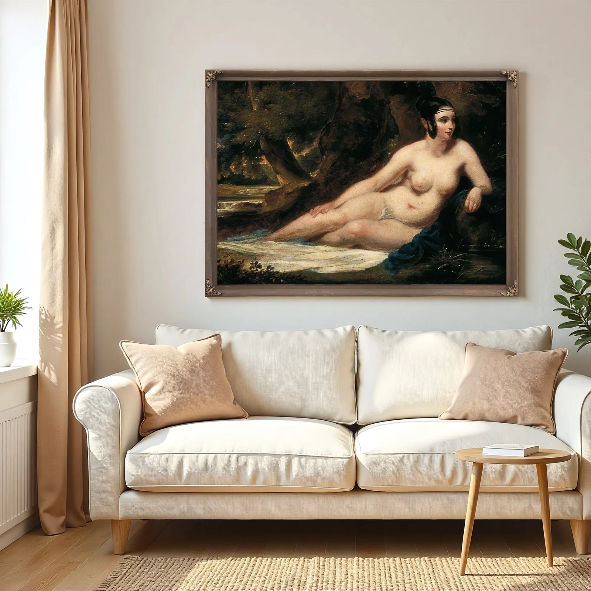 Reclining Female Nude In A Landscape By William Etty Fine Art Print