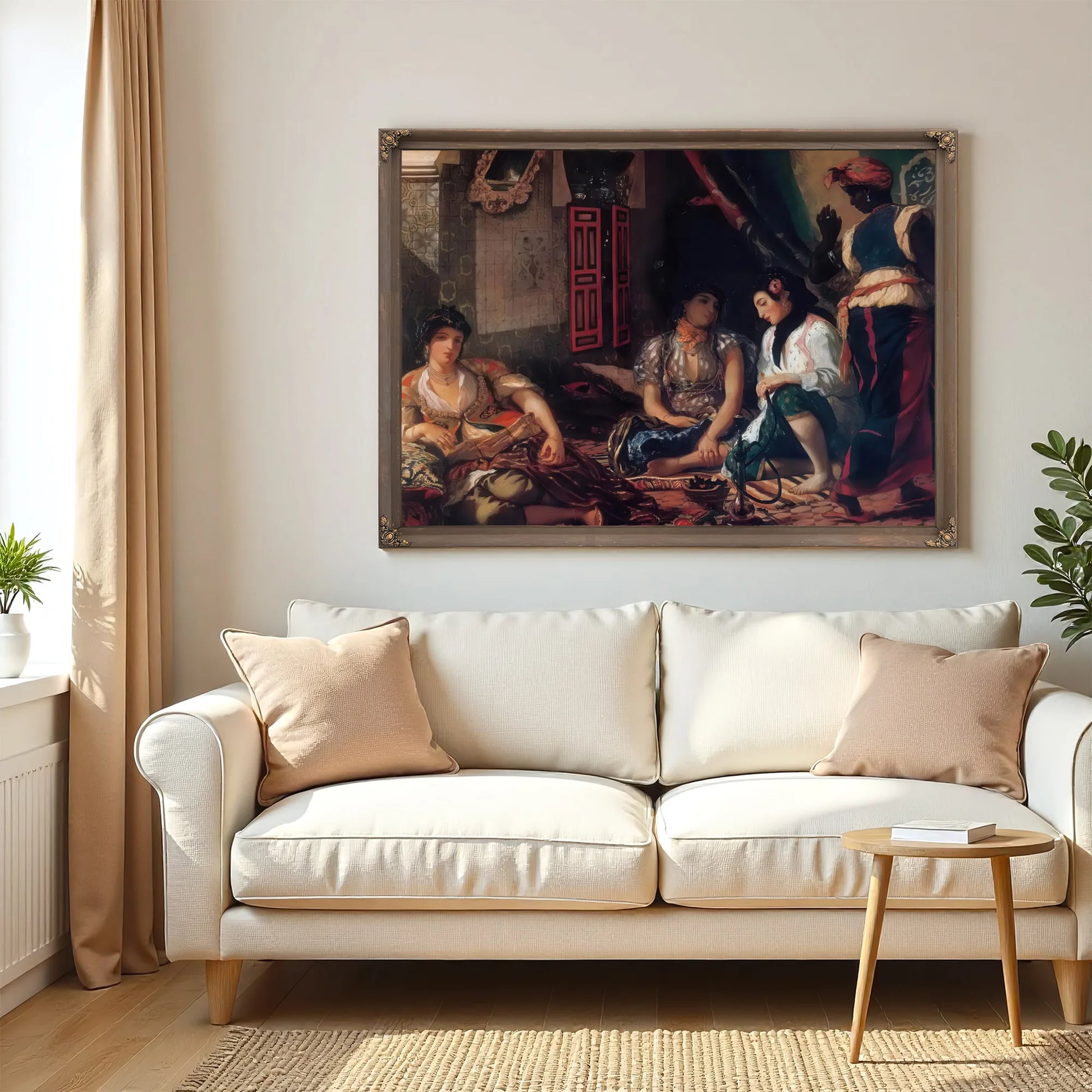 The Women Of Algiers 1834 By Eugene Delacroix Fine Art Print