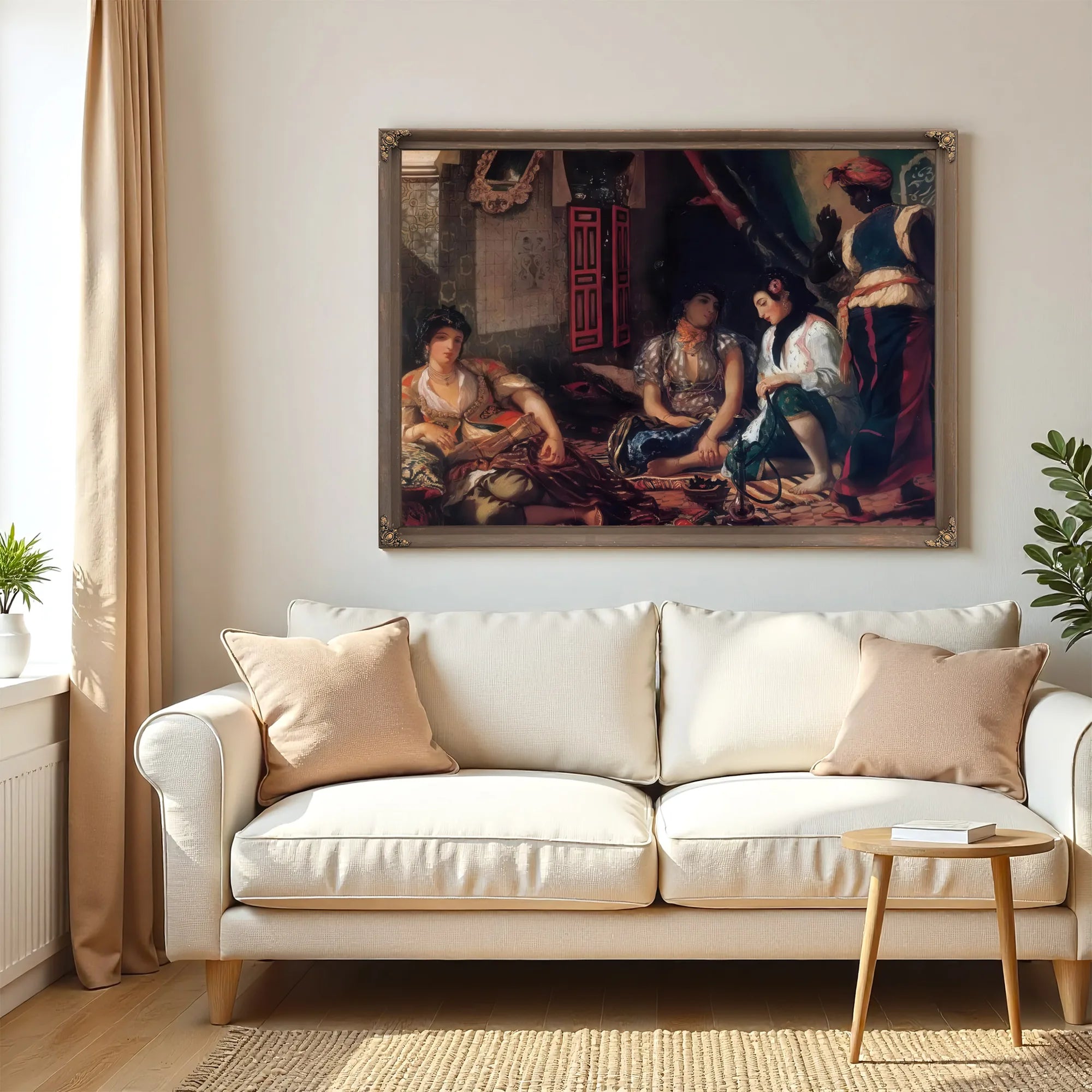The Women Of Algiers 1834 By Eugene Delacroix Fine Art Print