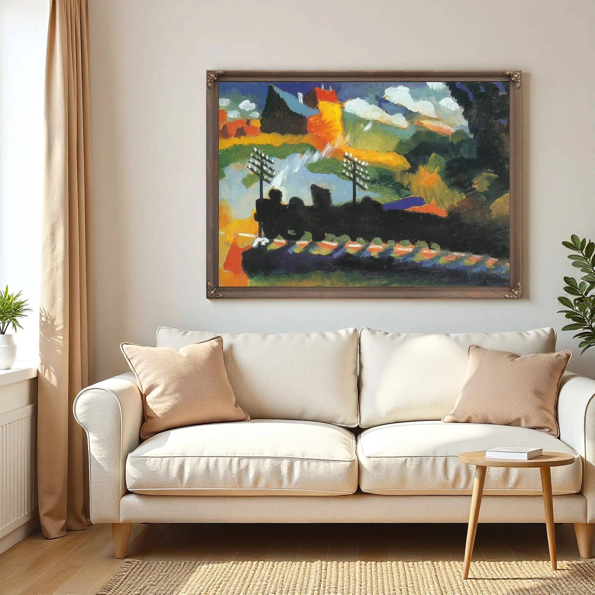 Murnau View With Railway By Wassily Kandinsky Fine Art Print