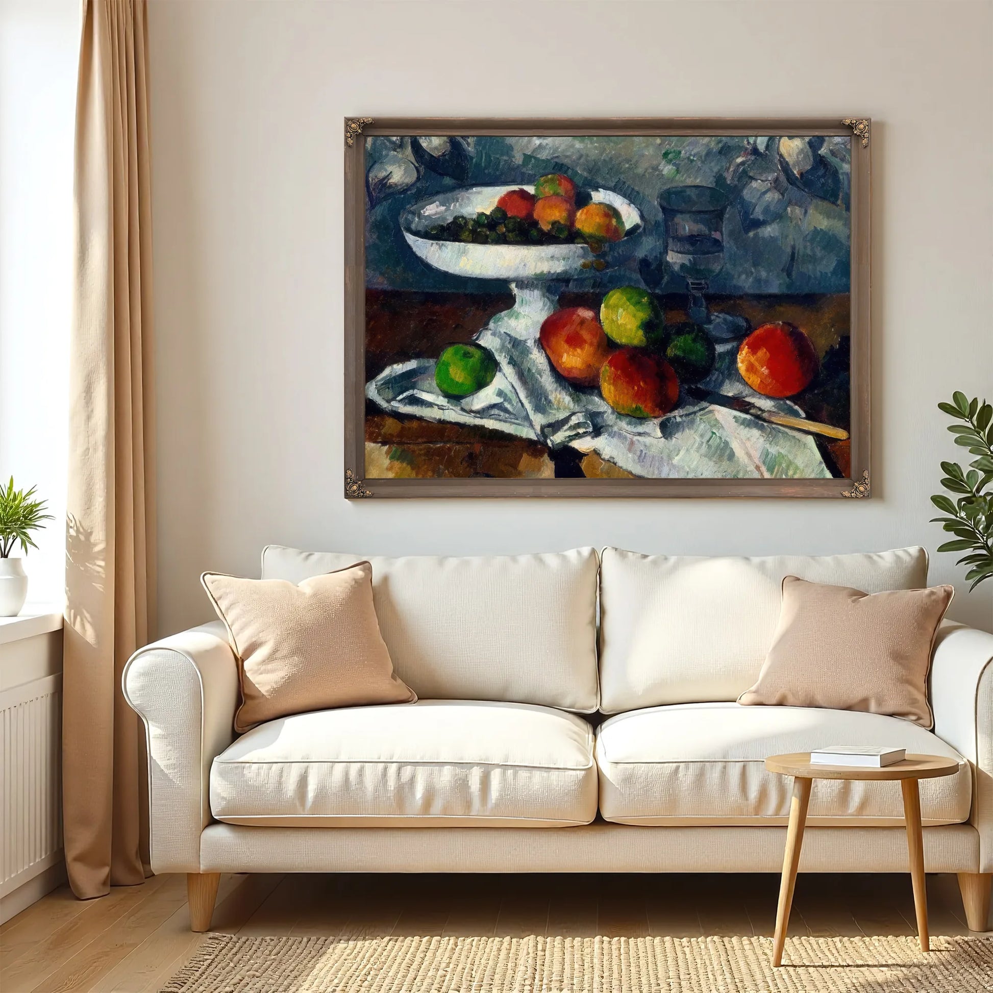Still Life With Fruit Dish By Paul Cezanne Fine Art Print