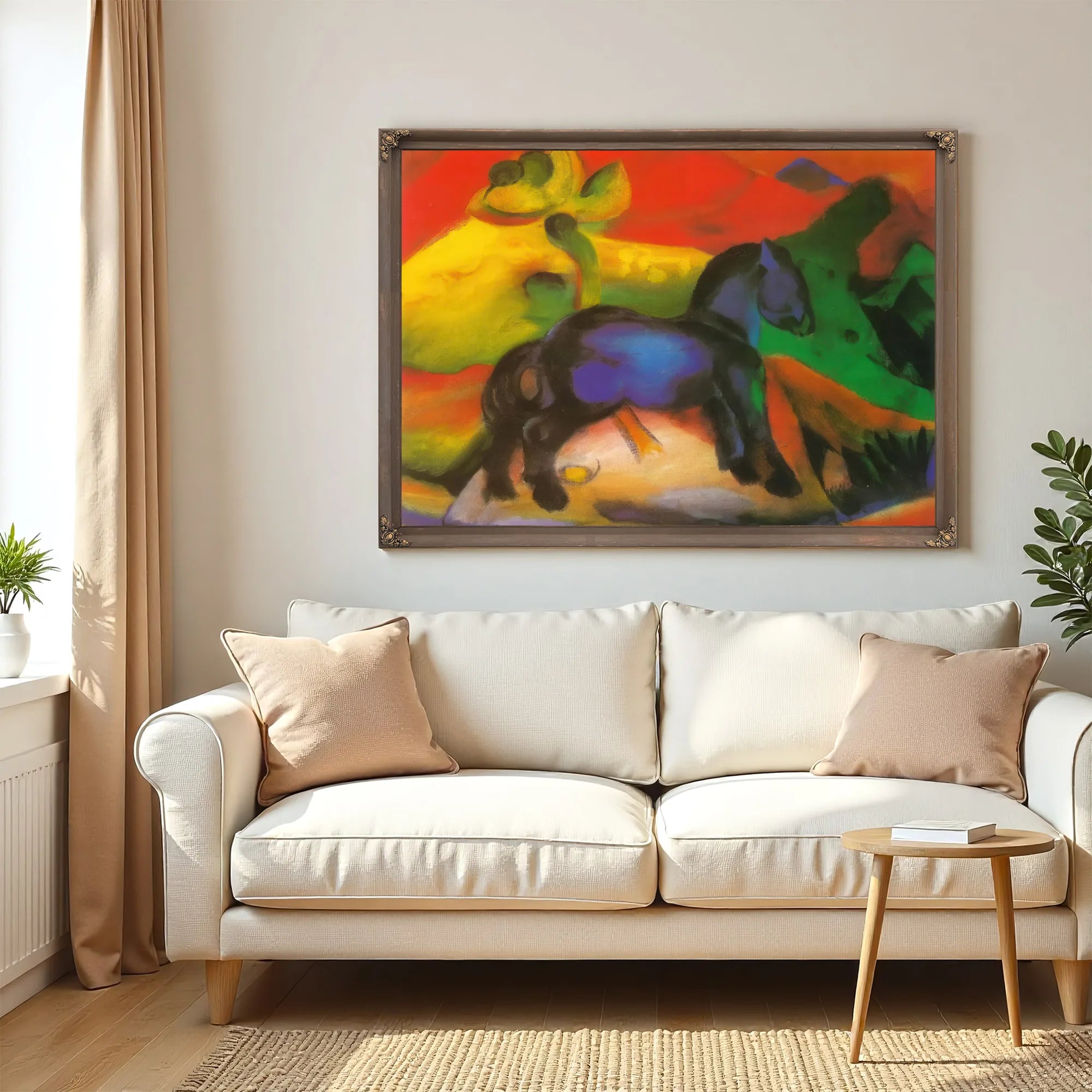 The Little Blue Horse By Franz Marc Fine Art Print
