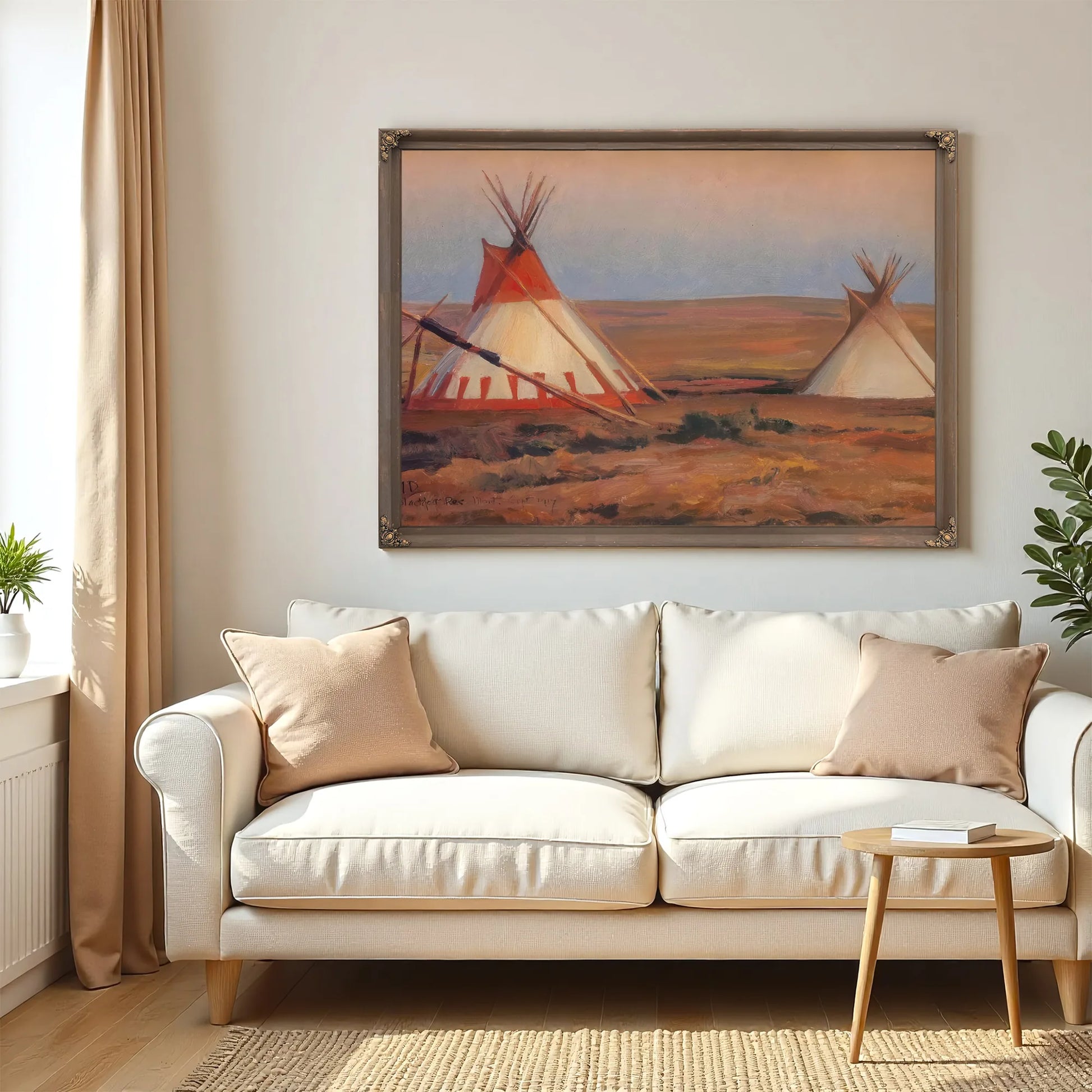 Evening On The Blackfeet Reservation By Maynard Dixon Fine Art Print