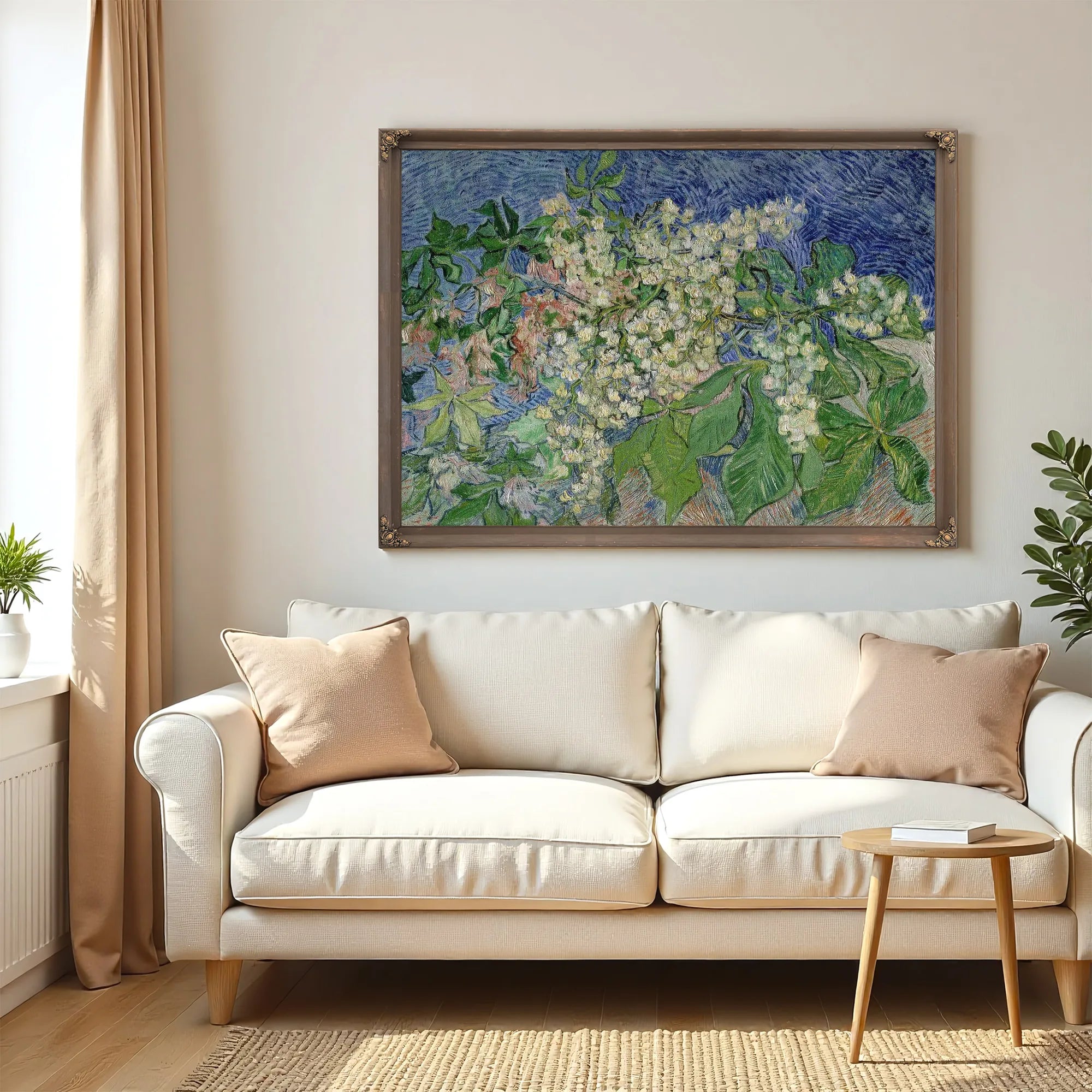 Blossoming Chestnut Branches By Vincent Van Gogh Fine Art Print
