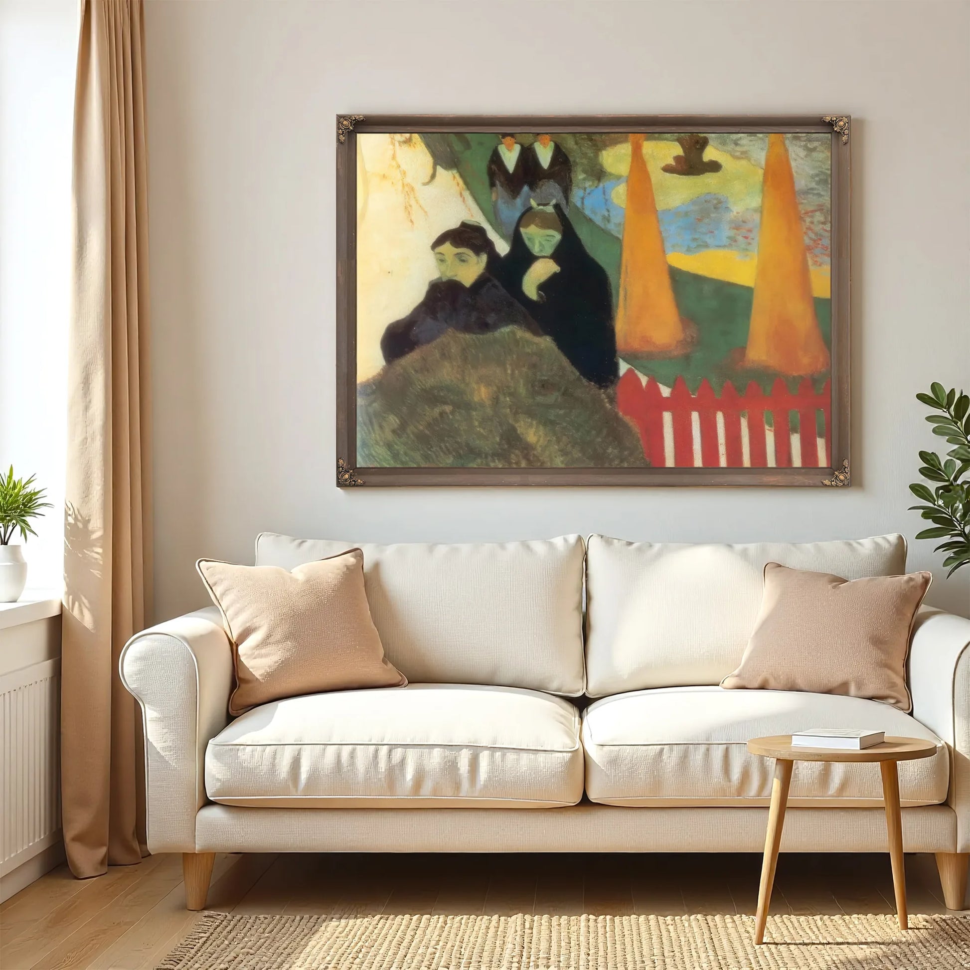 Old Women In Arles ( In The Arles Hospital Garden) By Paul Gauguin Fine Art Print