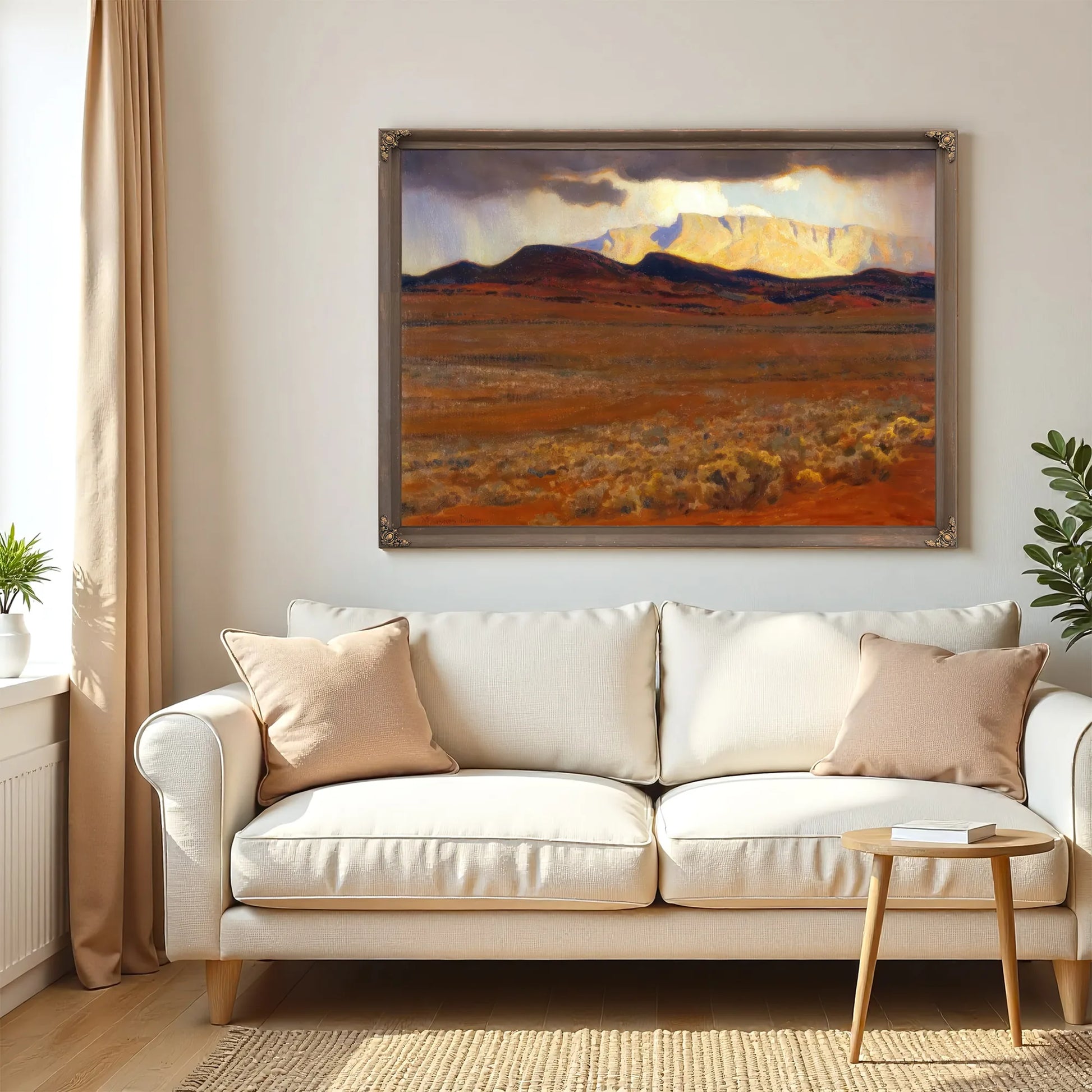 Storm On The Desert By Maynard Dixon Fine Art Print
