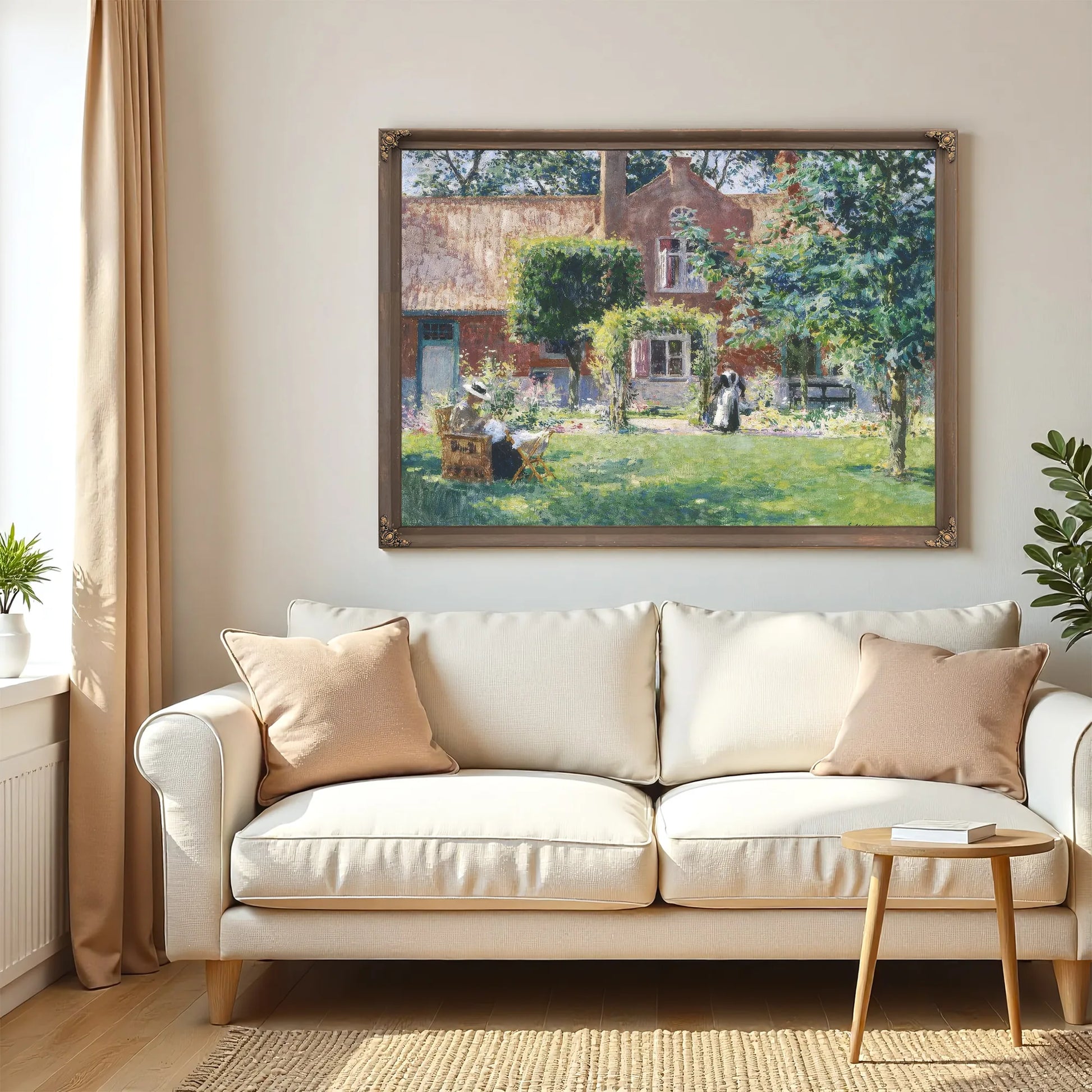 The Unpretentious Garden By Gari Melchers Fine Art Print