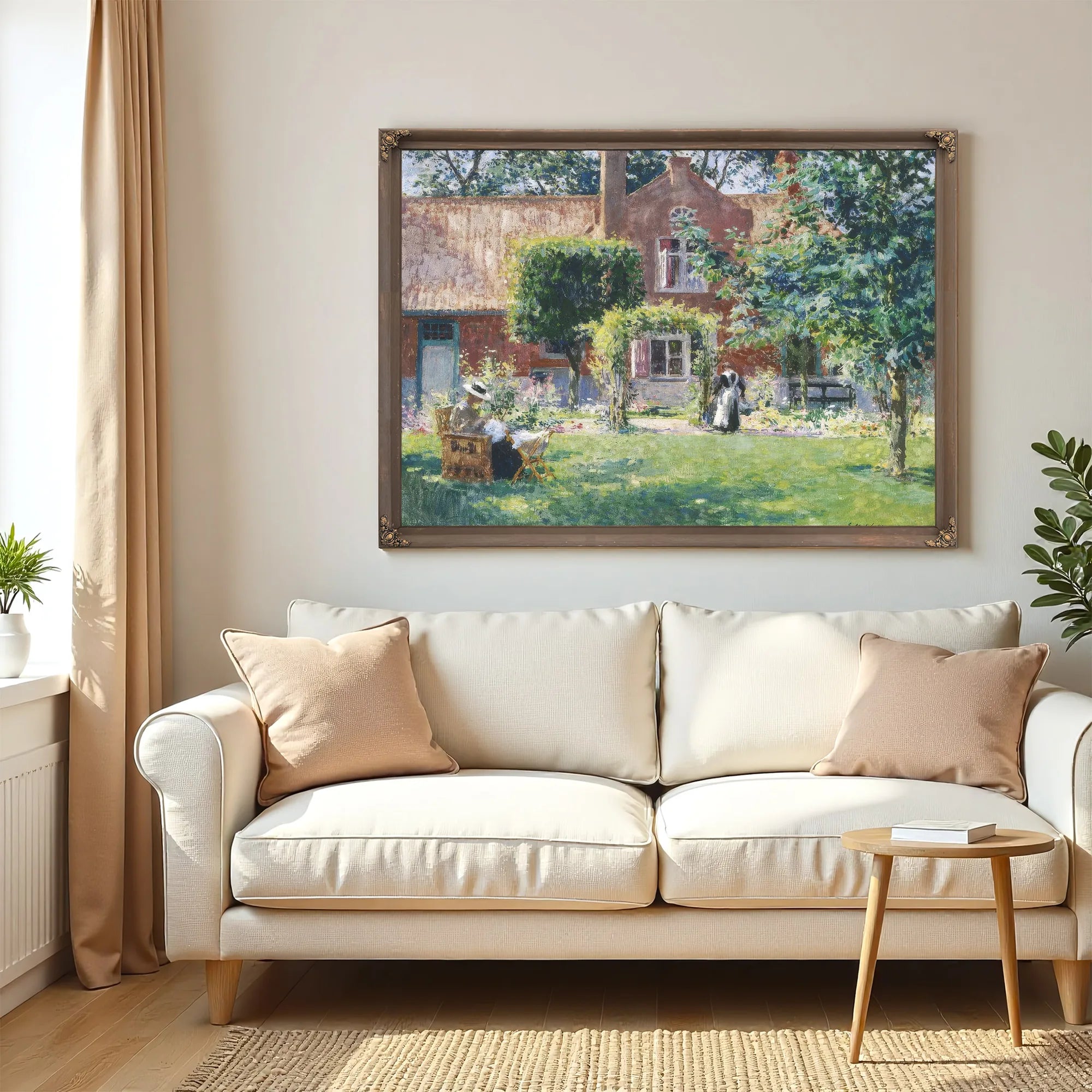 The Unpretentious Garden By Gari Melchers Fine Art Print
