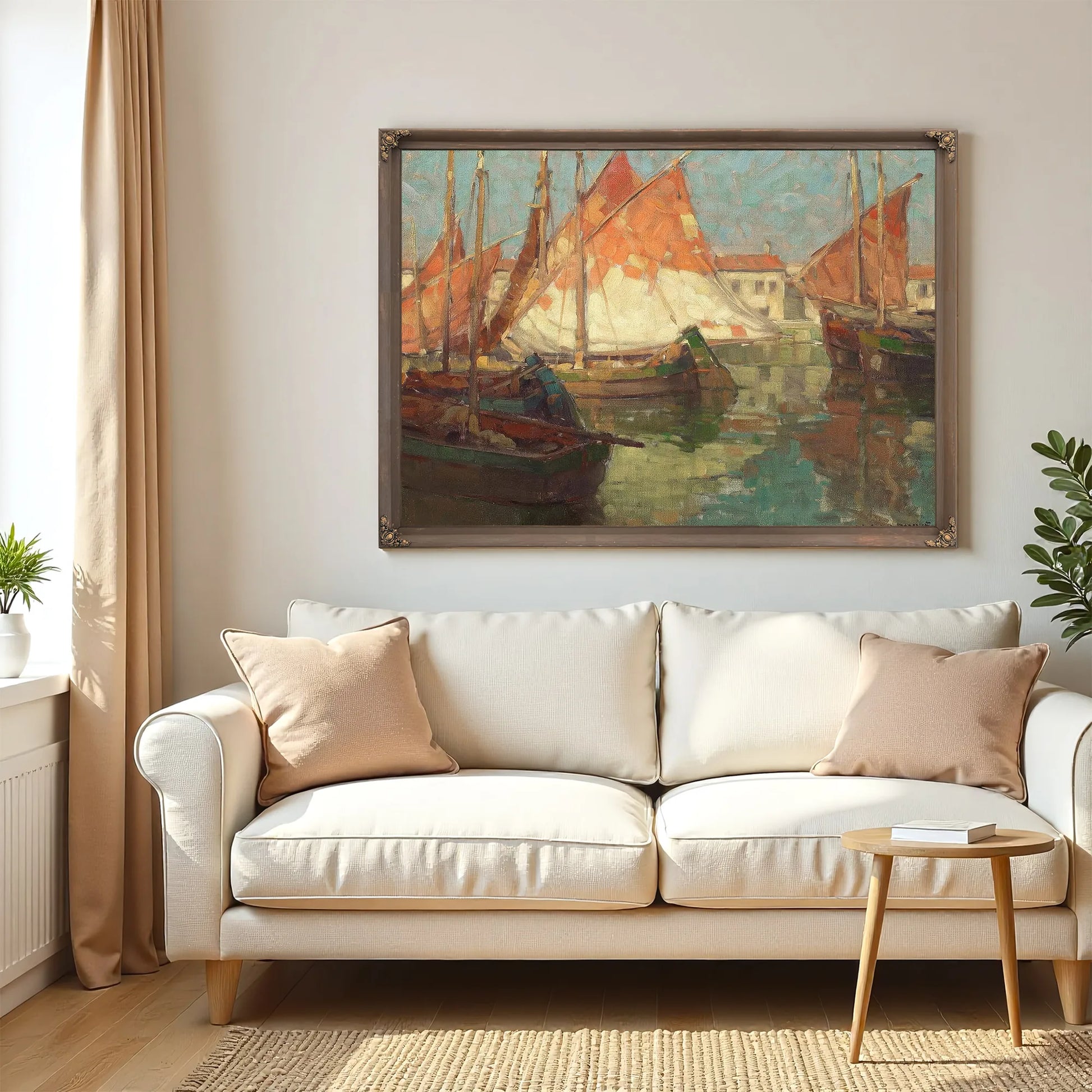 Harbor Of Golden Sails By Edgar Payne Fine Art Print