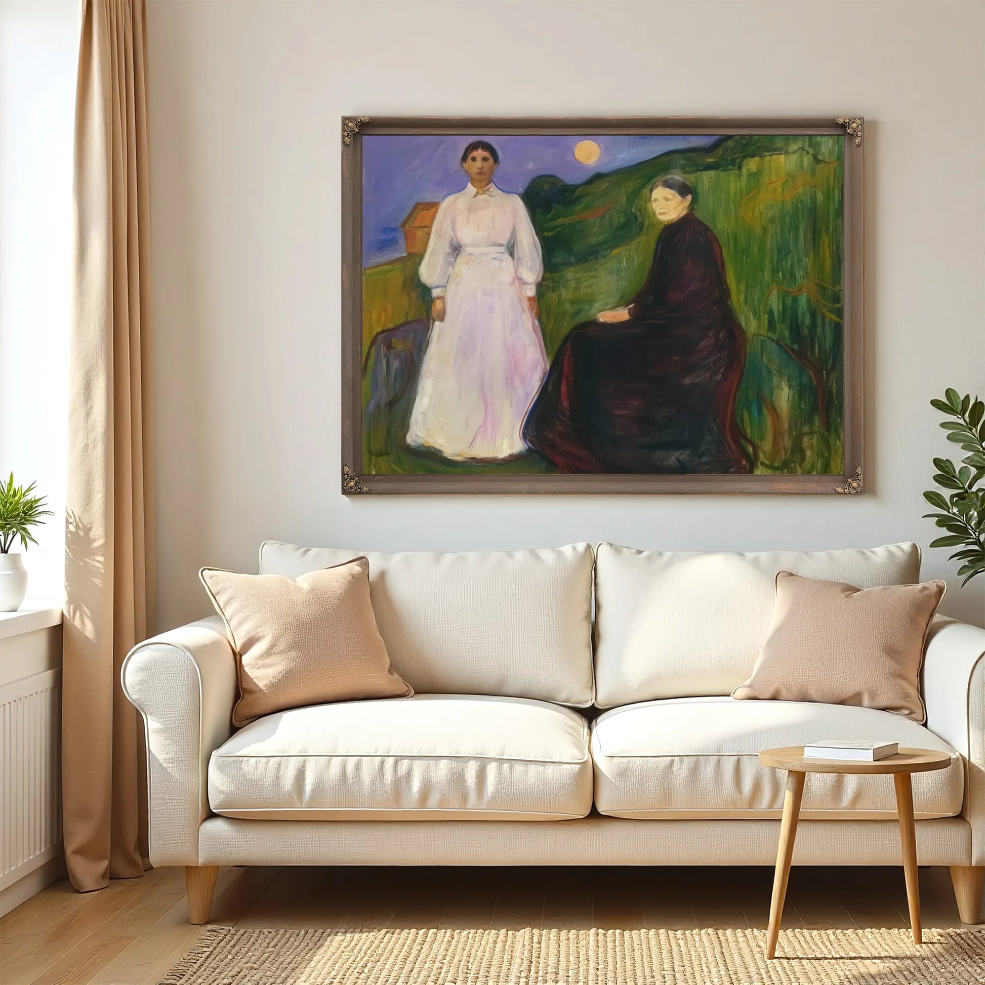 Mother And Daughter 1897 By Edvard Munch Fine Art Print