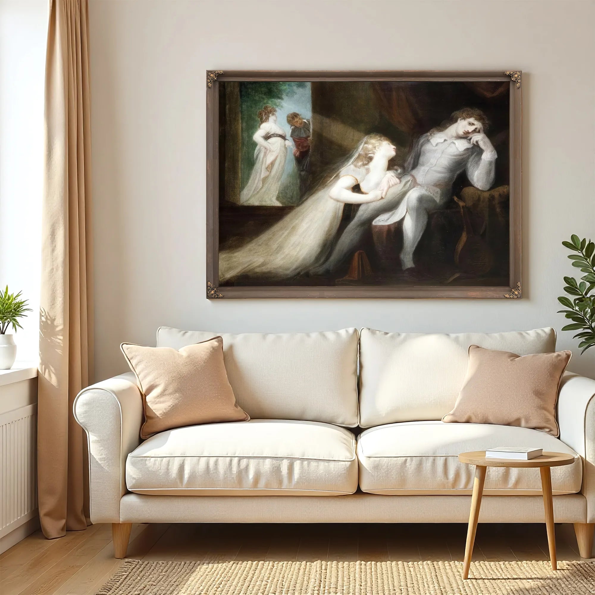 The Return Of Milton's Wife By Henry Fuseli Fine Art Print