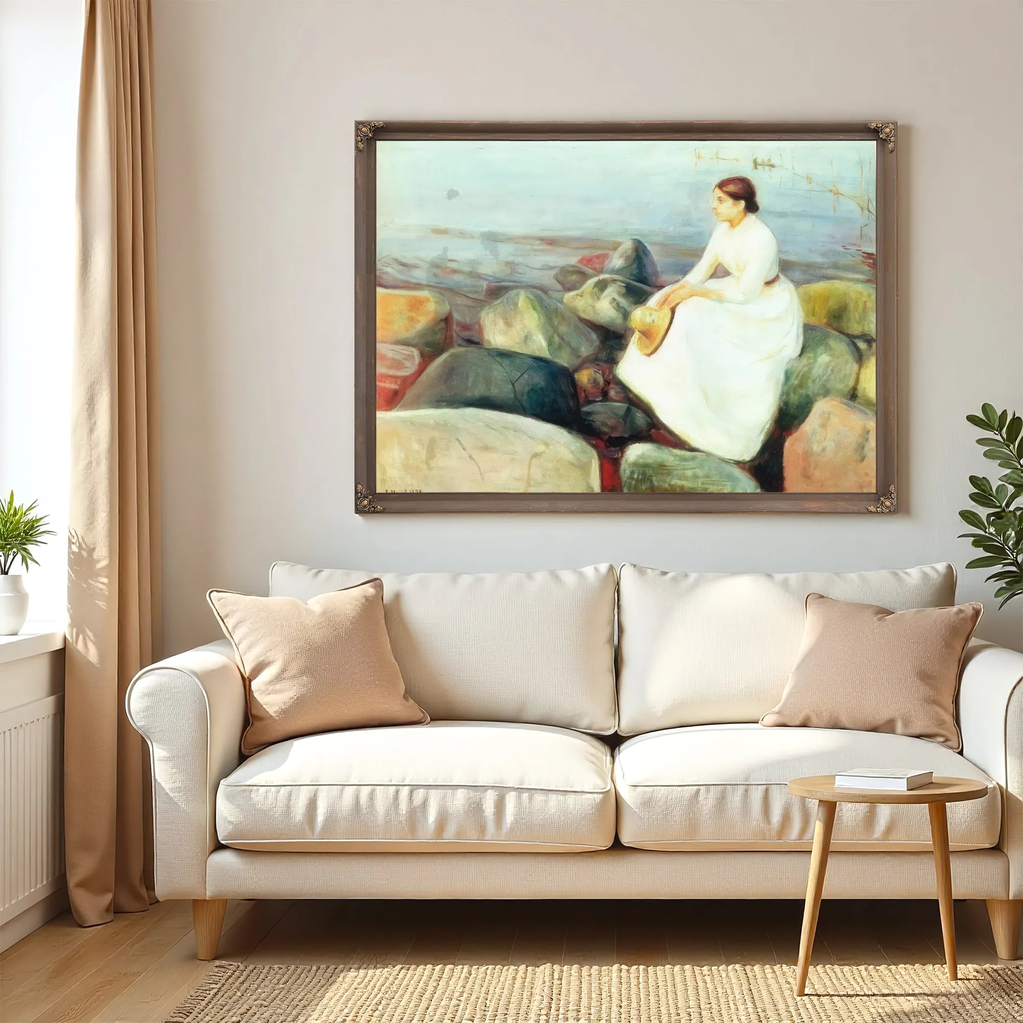 Summer Night ( Inger On The Shore) 1889 By Edvard Munch Fine Art Print