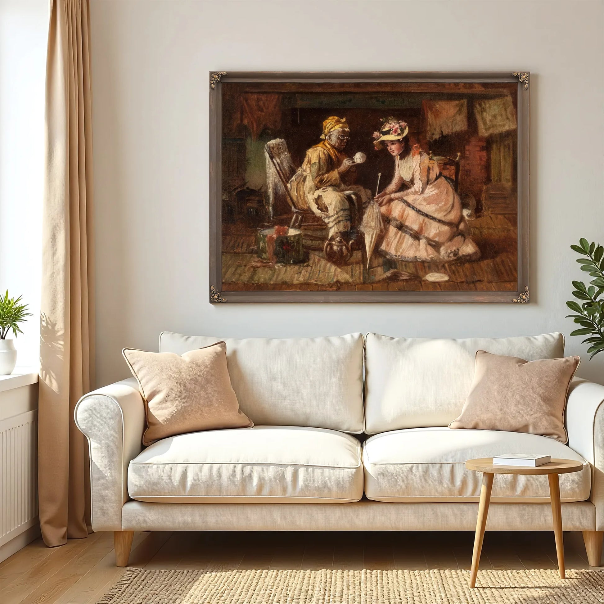 Reading The Tea Leaves By Harry Roseland Fine Art Print