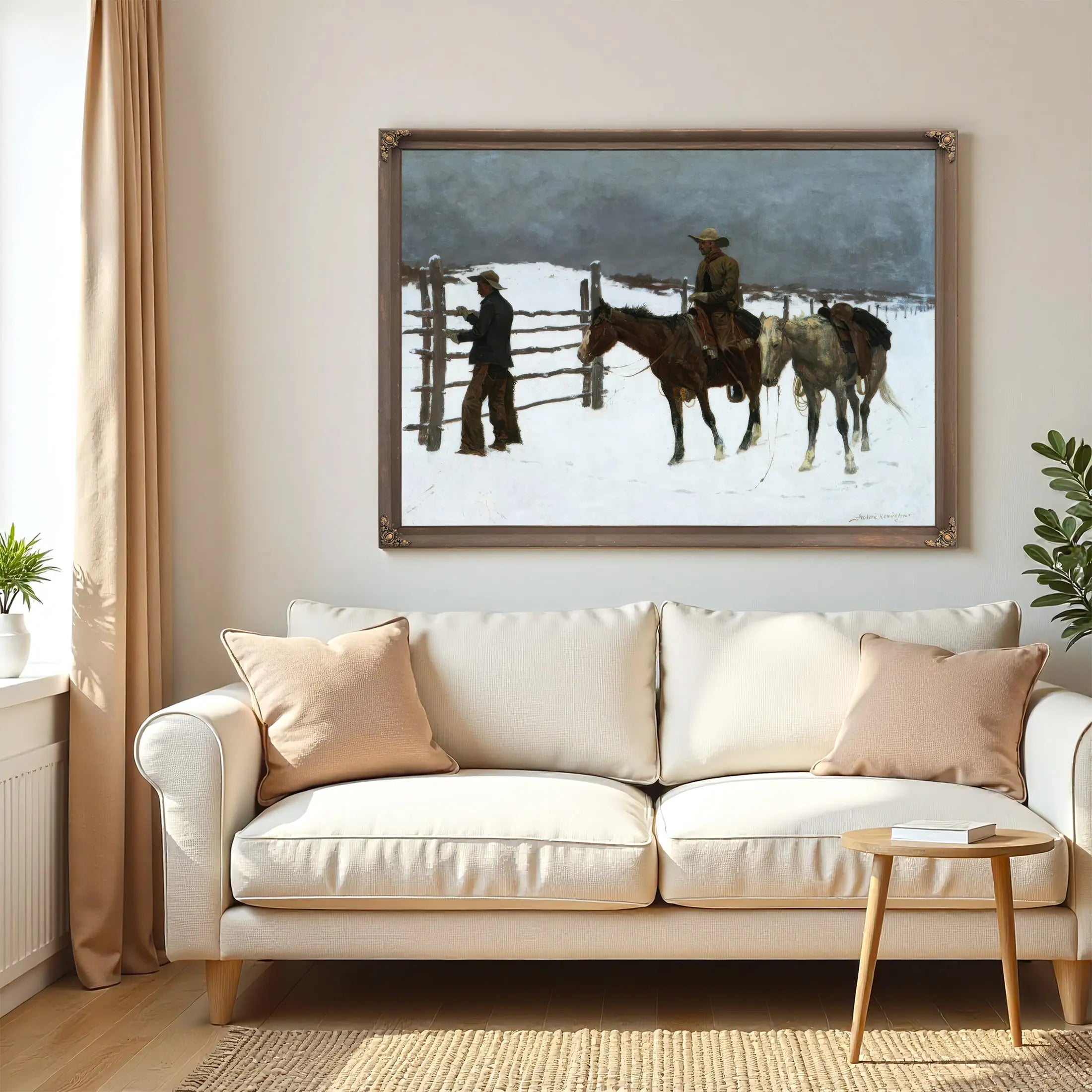 Fall Of The Cowboy  by Frederic Remington