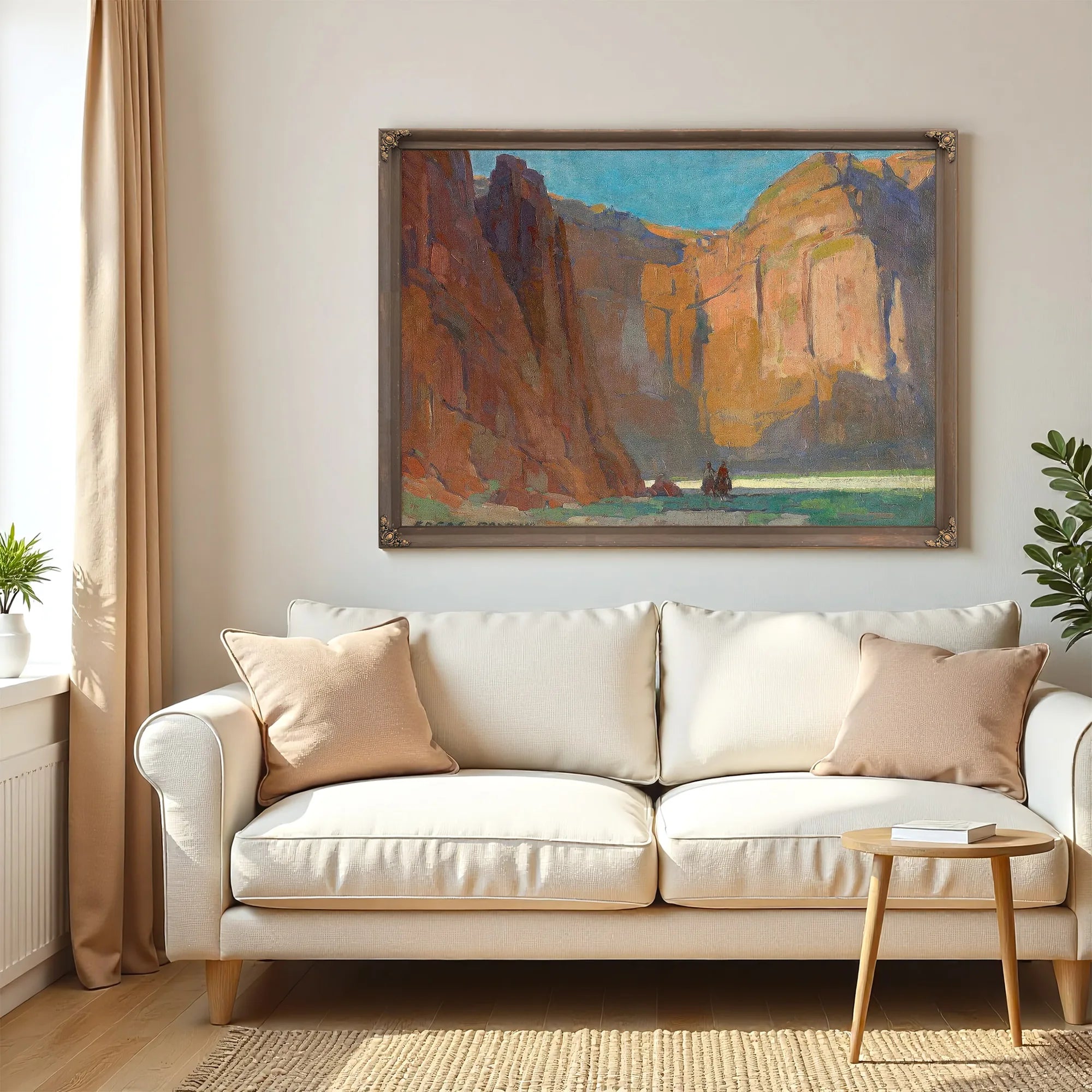 Navajos, Canyon De Chelly By Edgar Payne Fine Art Print