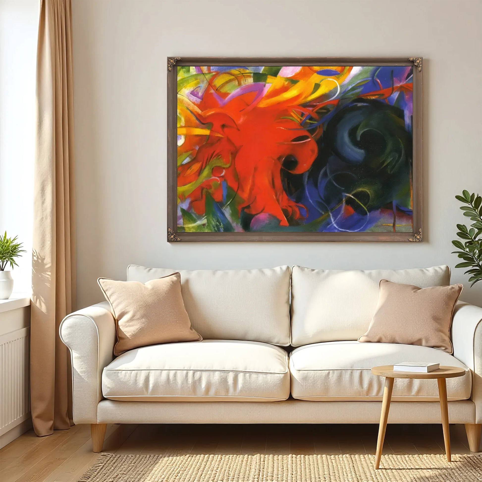 Fighting Forms By Franz Marc Fine Art Print