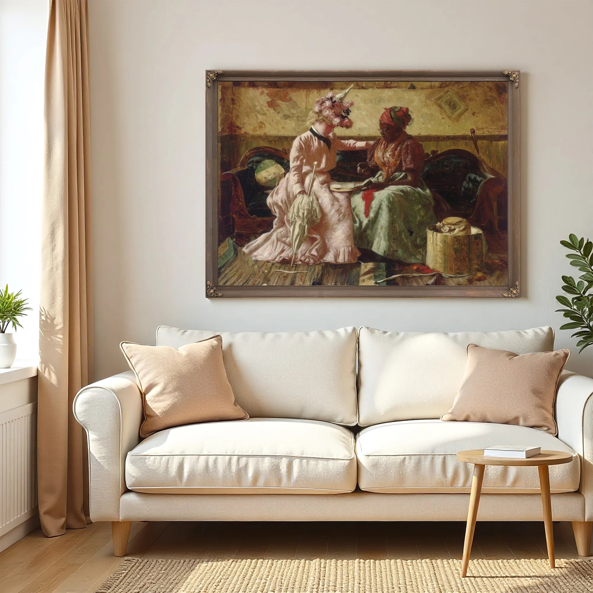Reading The Cards By Harry Roseland Fine Art Print