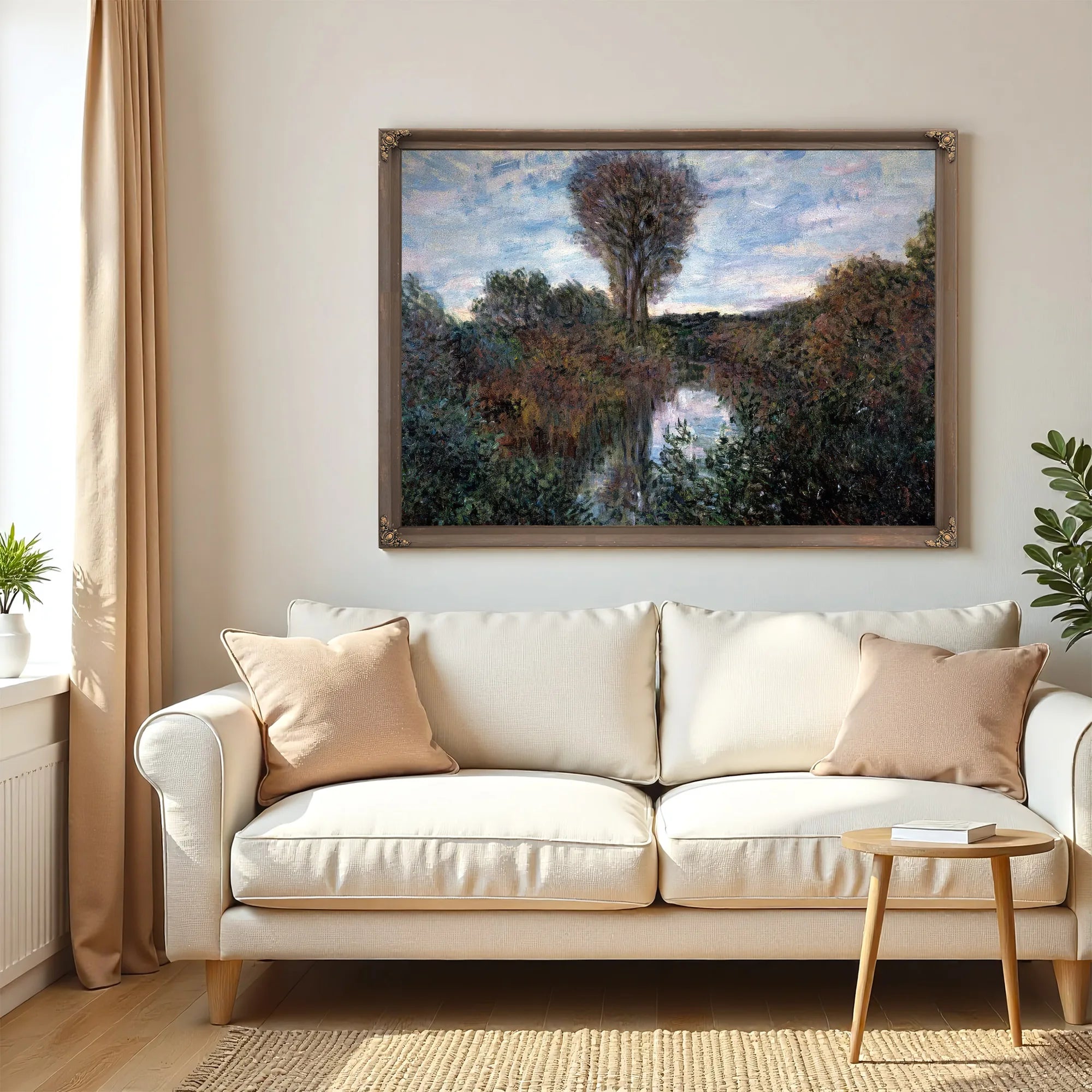 Small Bend In The Seine By Claude Monet Fine Art Print