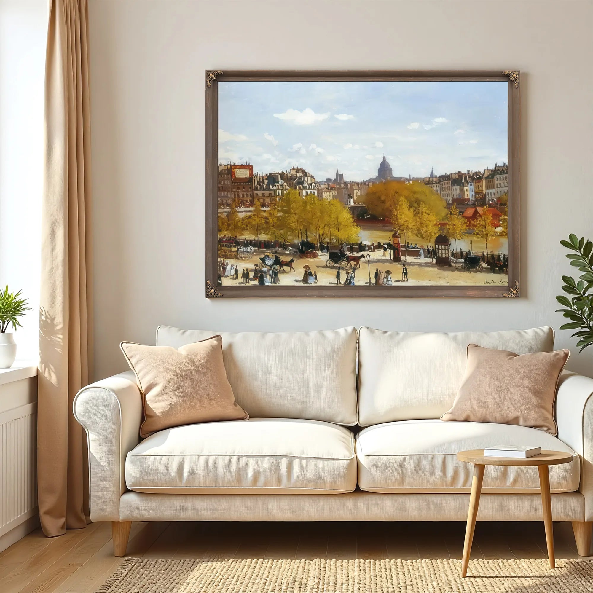 Quai Du Louvre 1867 By Claude Monet Fine Art Print