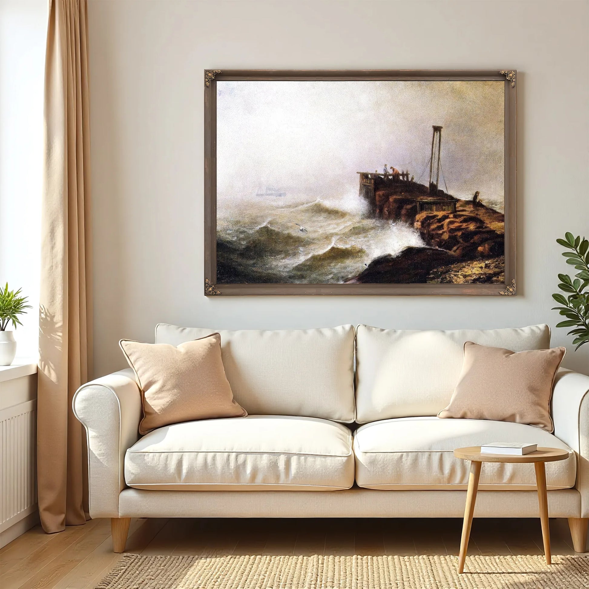 Seascape Jetty By Henry Ossawa Tanner Fine Art Print
