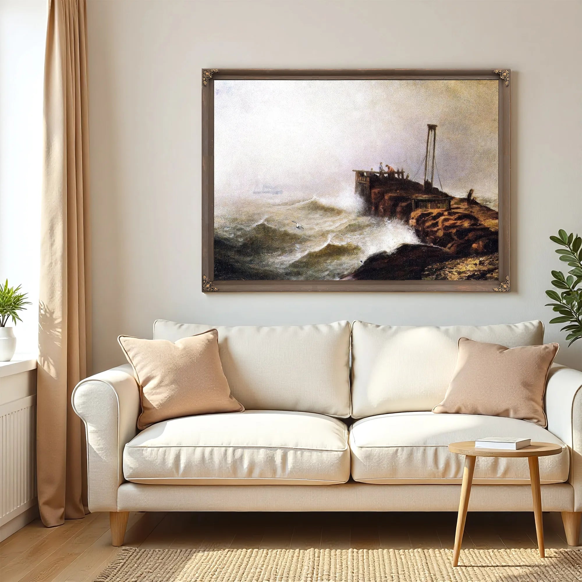 Seascape Jetty By Henry Ossawa Tanner Fine Art Print