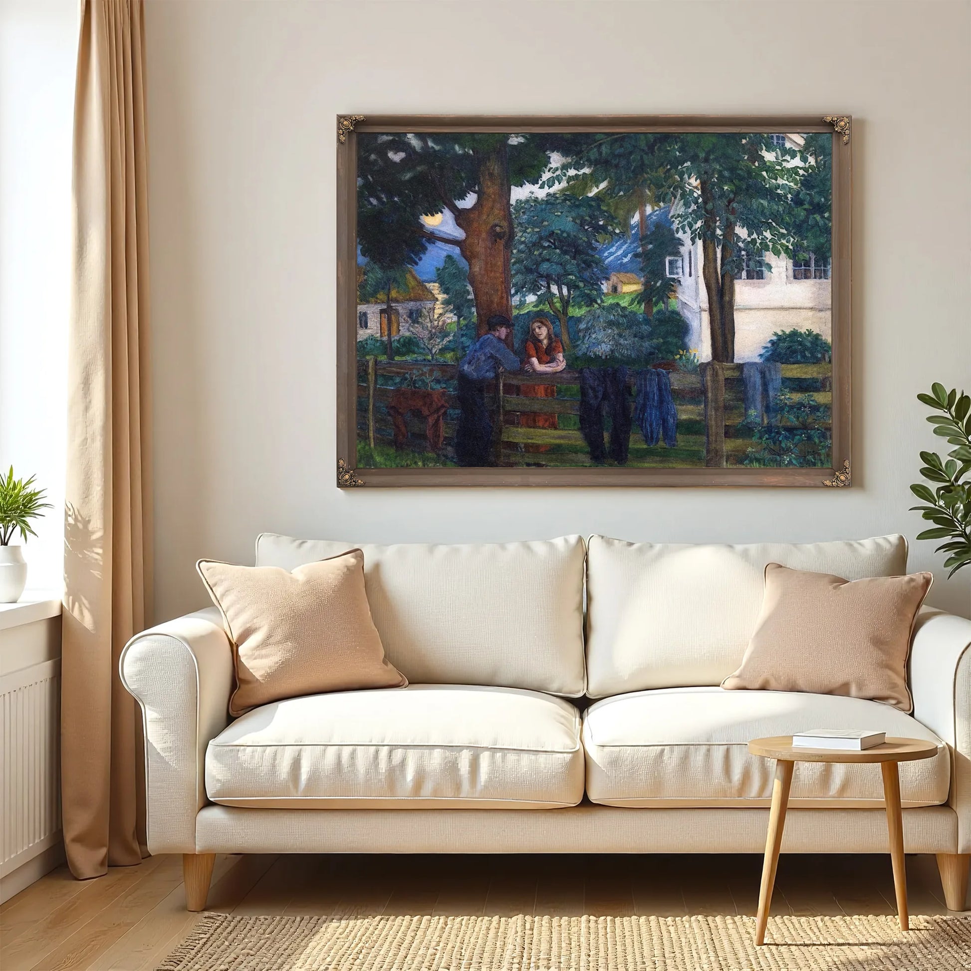 Moonlight At Hegrenes By Nicolai Astrup Fine Art Print