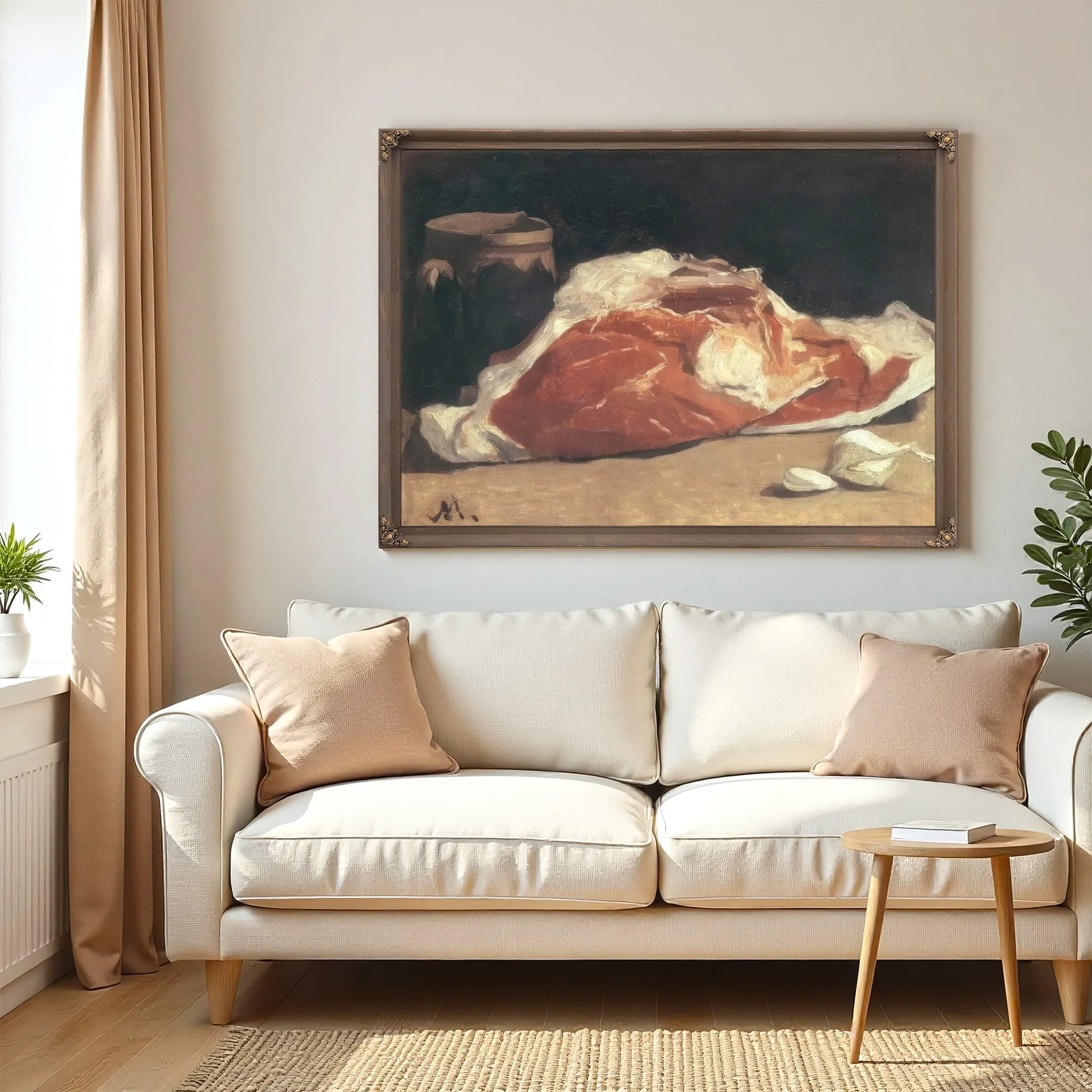 Still Life With Meat By Claude Monet Fine Art Print