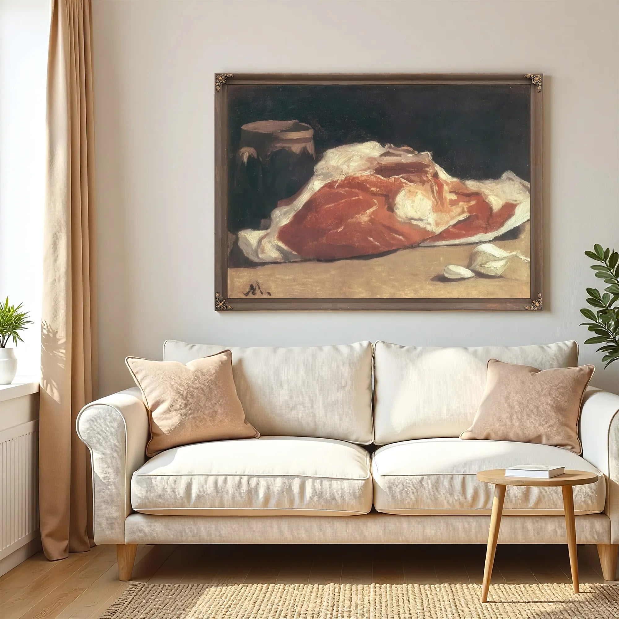 Still Life With Meat By Claude Monet Fine Art Print