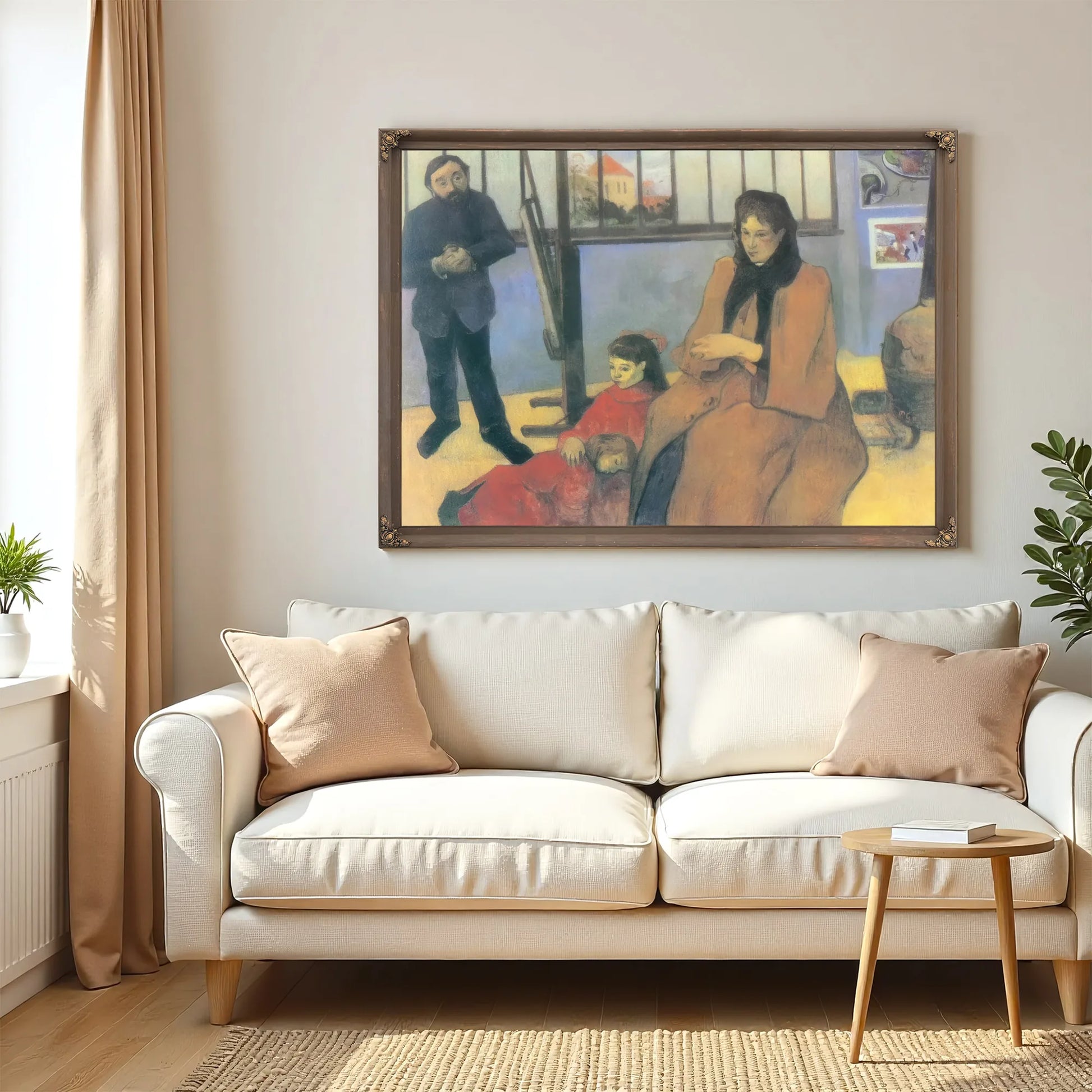 The Schuffenecker Family By Paul Gauguin Fine Art Print