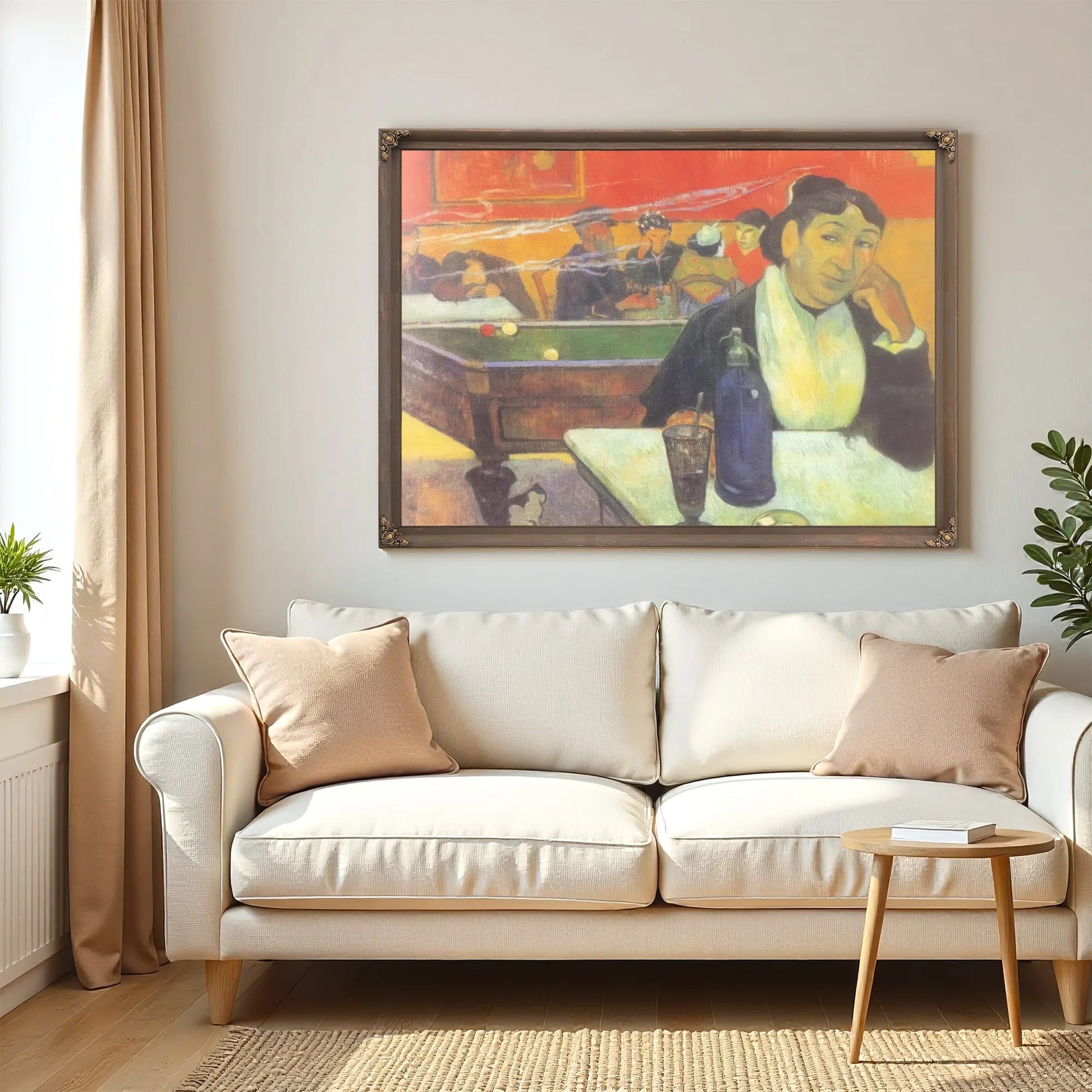 Cafe At Arles By Paul Gauguin Fine Art Print