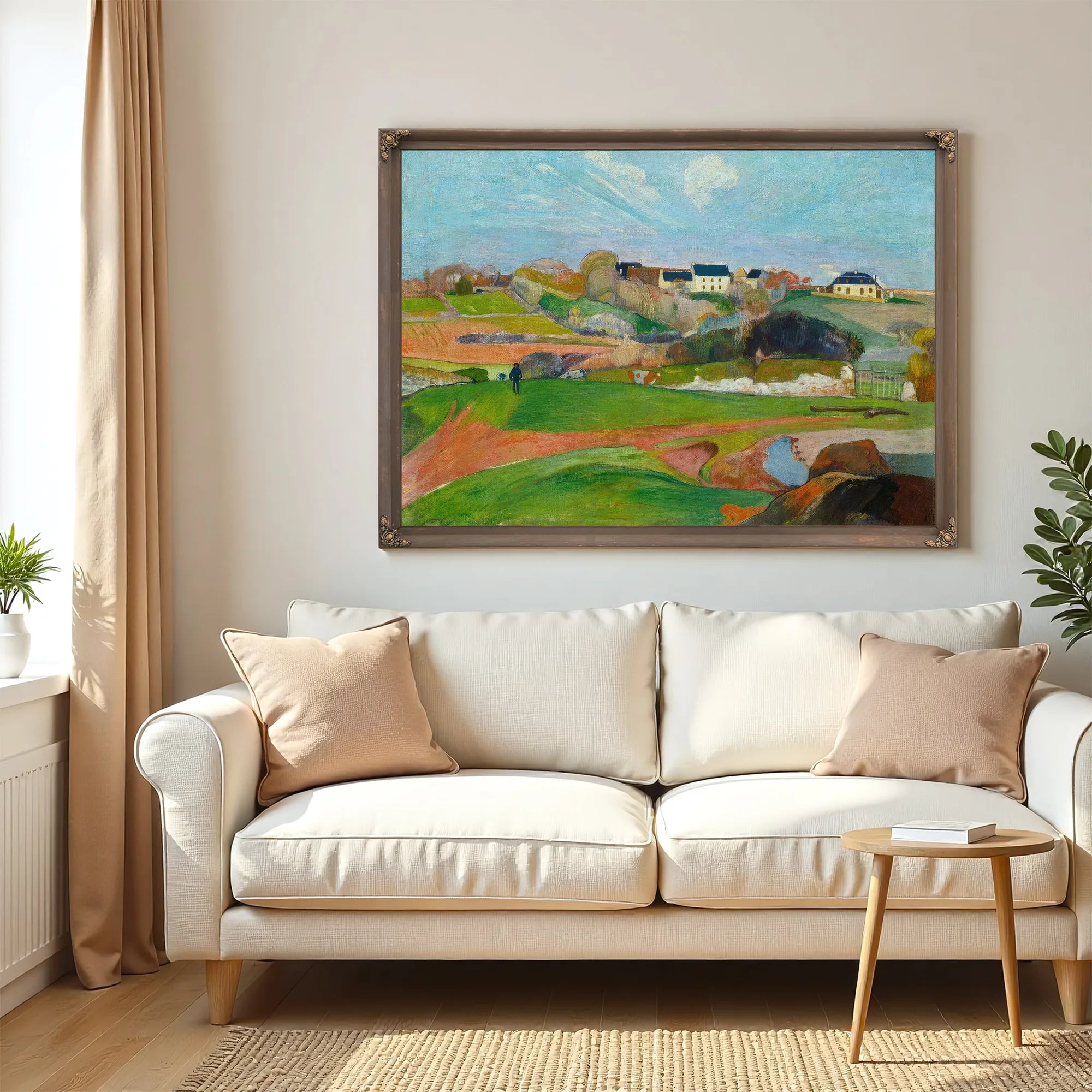 Landscape At Le Pouldu by Paul Gauguin Fine Art Print