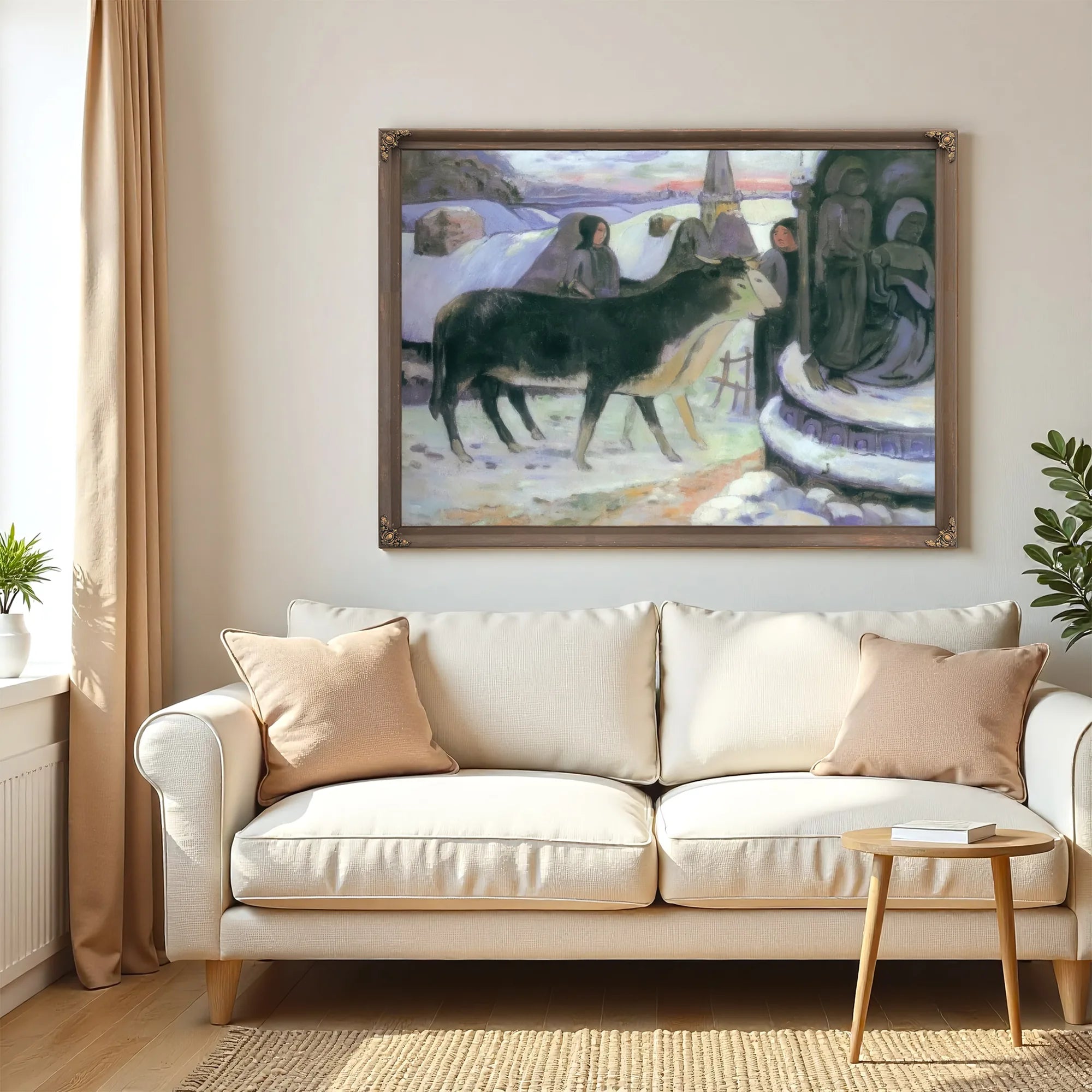 The Holy Night By Paul Gauguin Fine Art Print