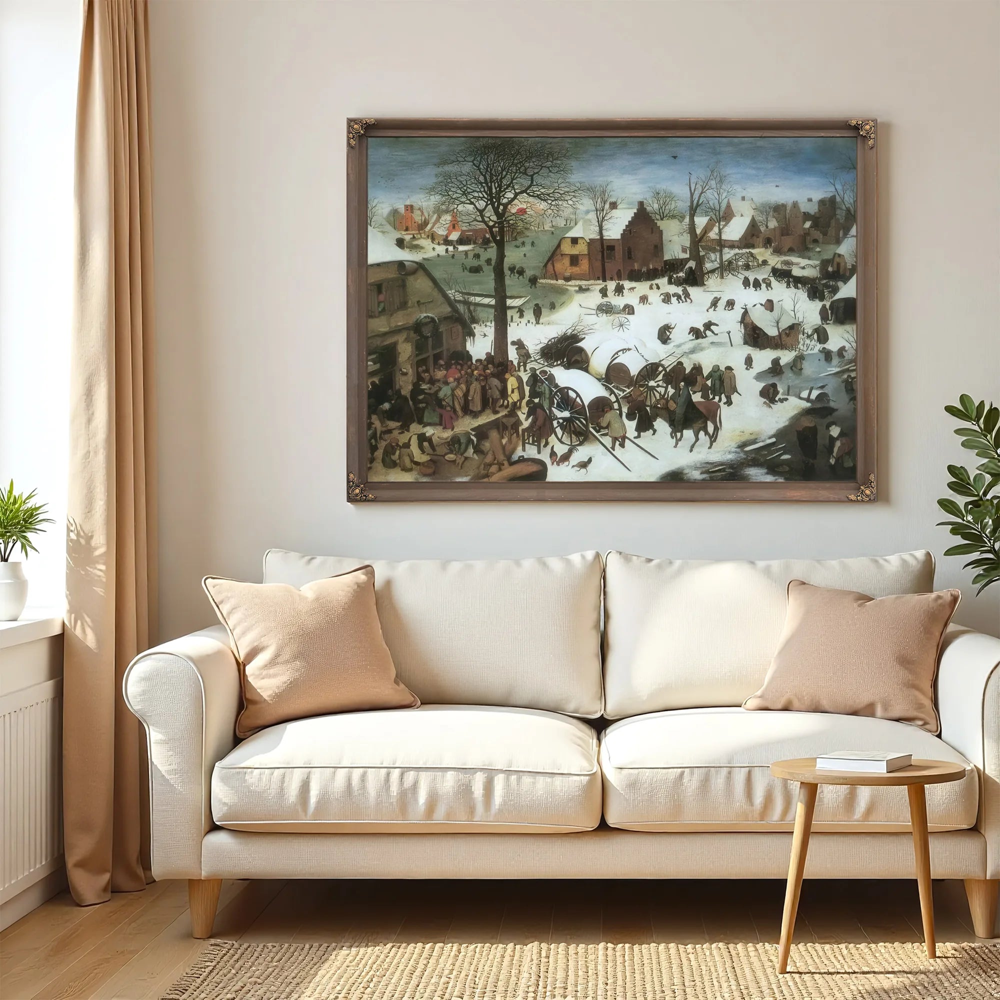 The Census At Bethlehem 1566 By Pieter Bruegel Fine Art Print