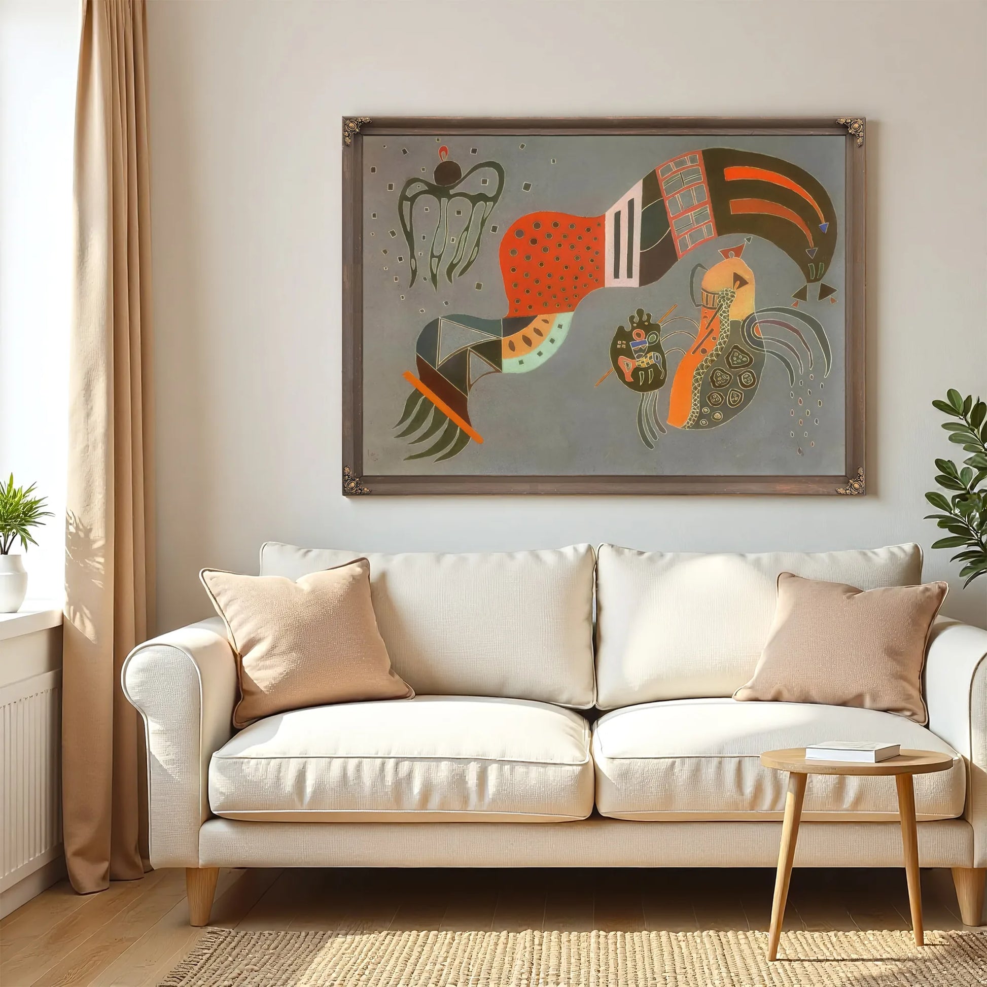 Tempered Elan 1944 By Wassily Kandinsky Fine Art Print