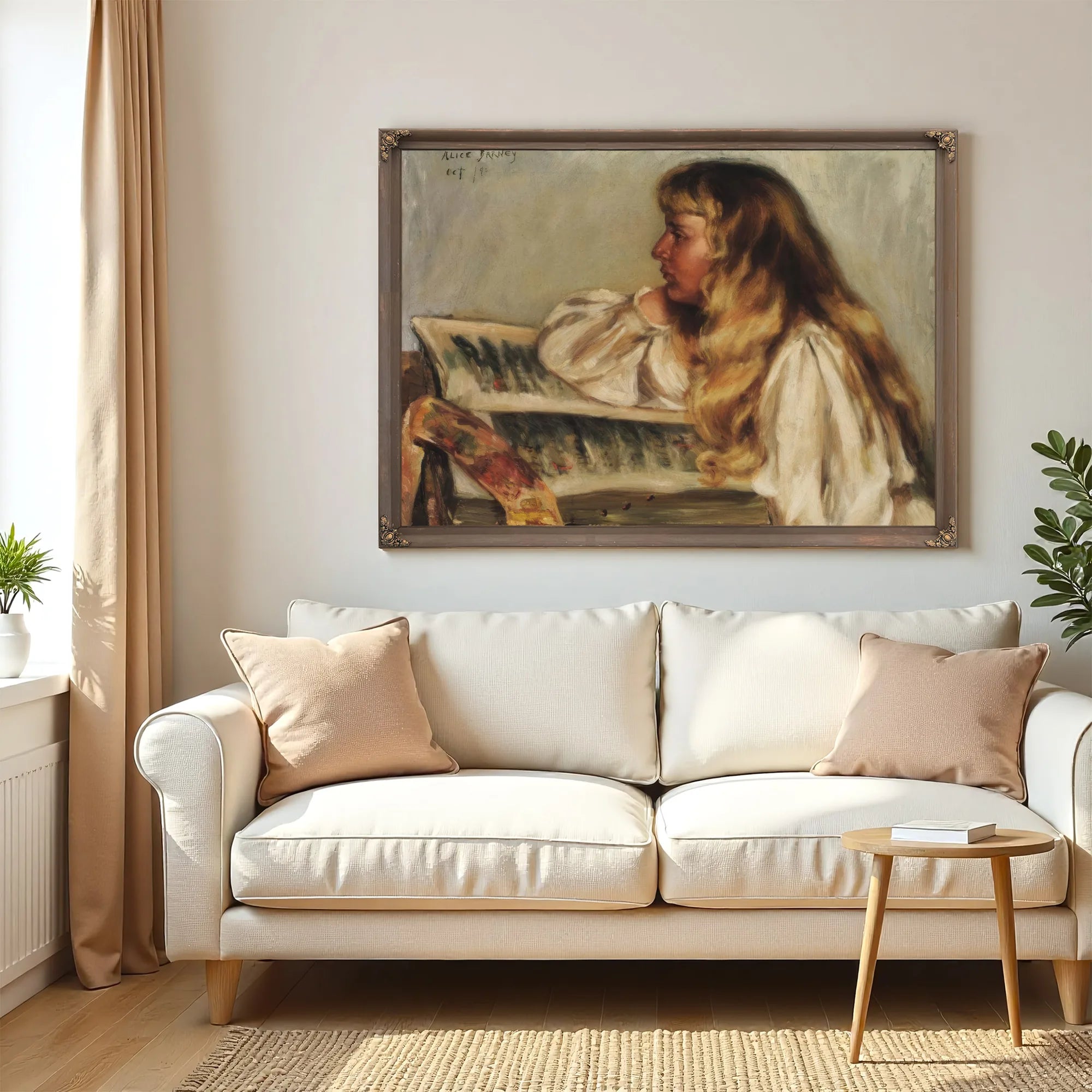 Natalie And Missal By Alice Pike Barney Fine Art Print
