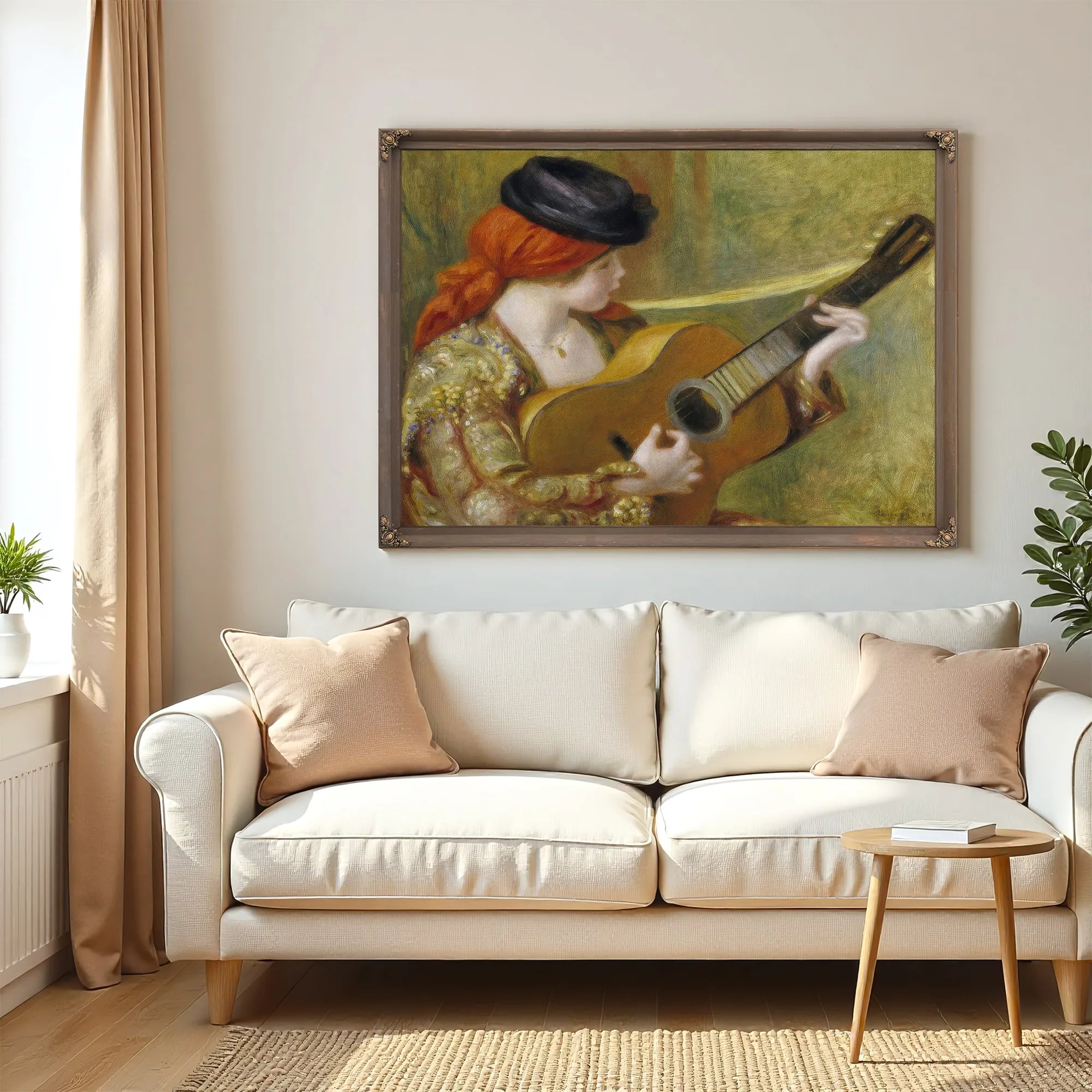 Young Spanish Woman With A Guitar (Jeune Espagnole Jouant De La Guitare) By Pierre Auguste Renoir Fine Art Print