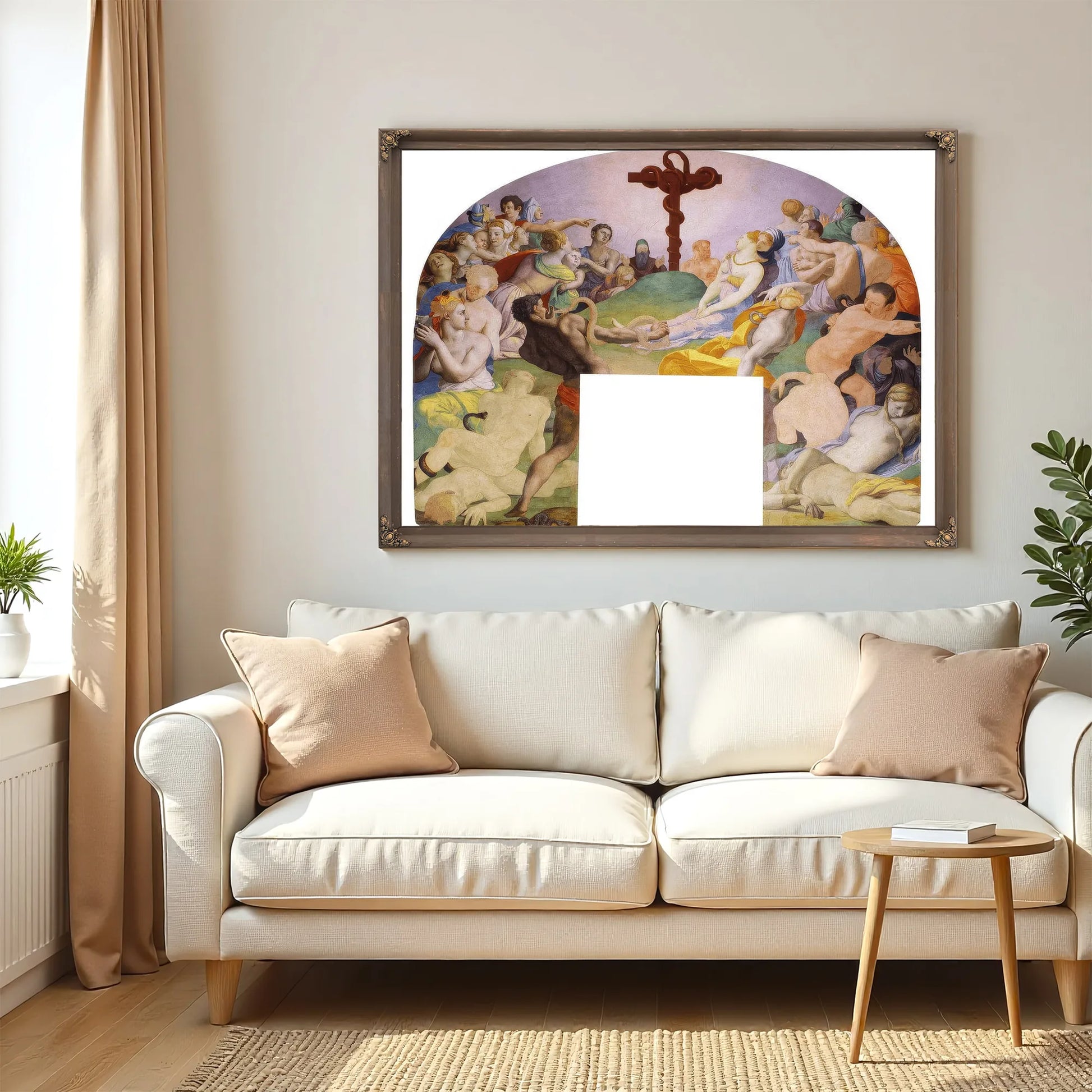 The Adoration Of The Bronze Snake 1540 1545 104X81Cm Palazzo Vecchio Museum By Agnolo Bronzino Fine Art Print
