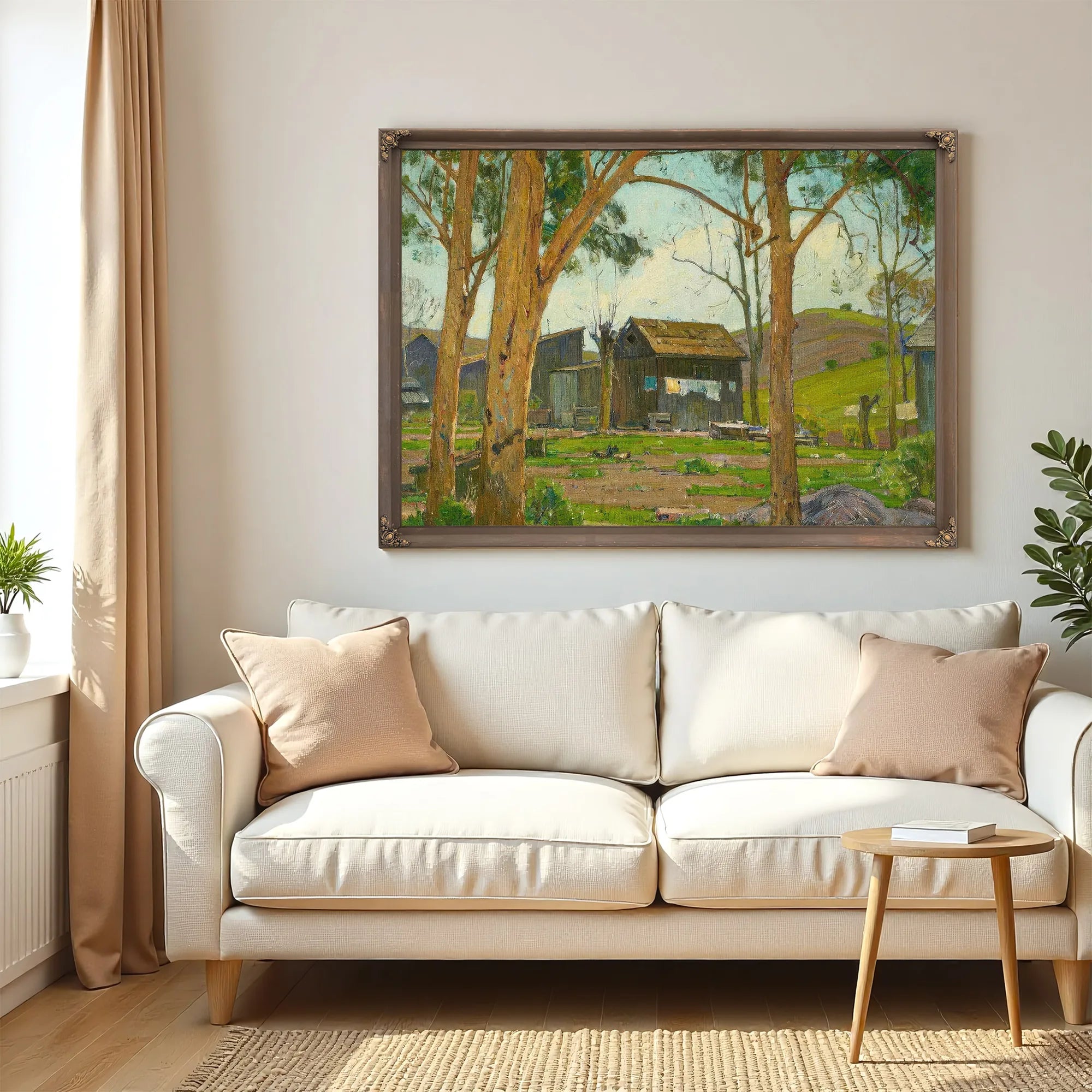 Wash Day At Wendt's Cabin In Trabuco Canyon By William Wendt Fine Art Print