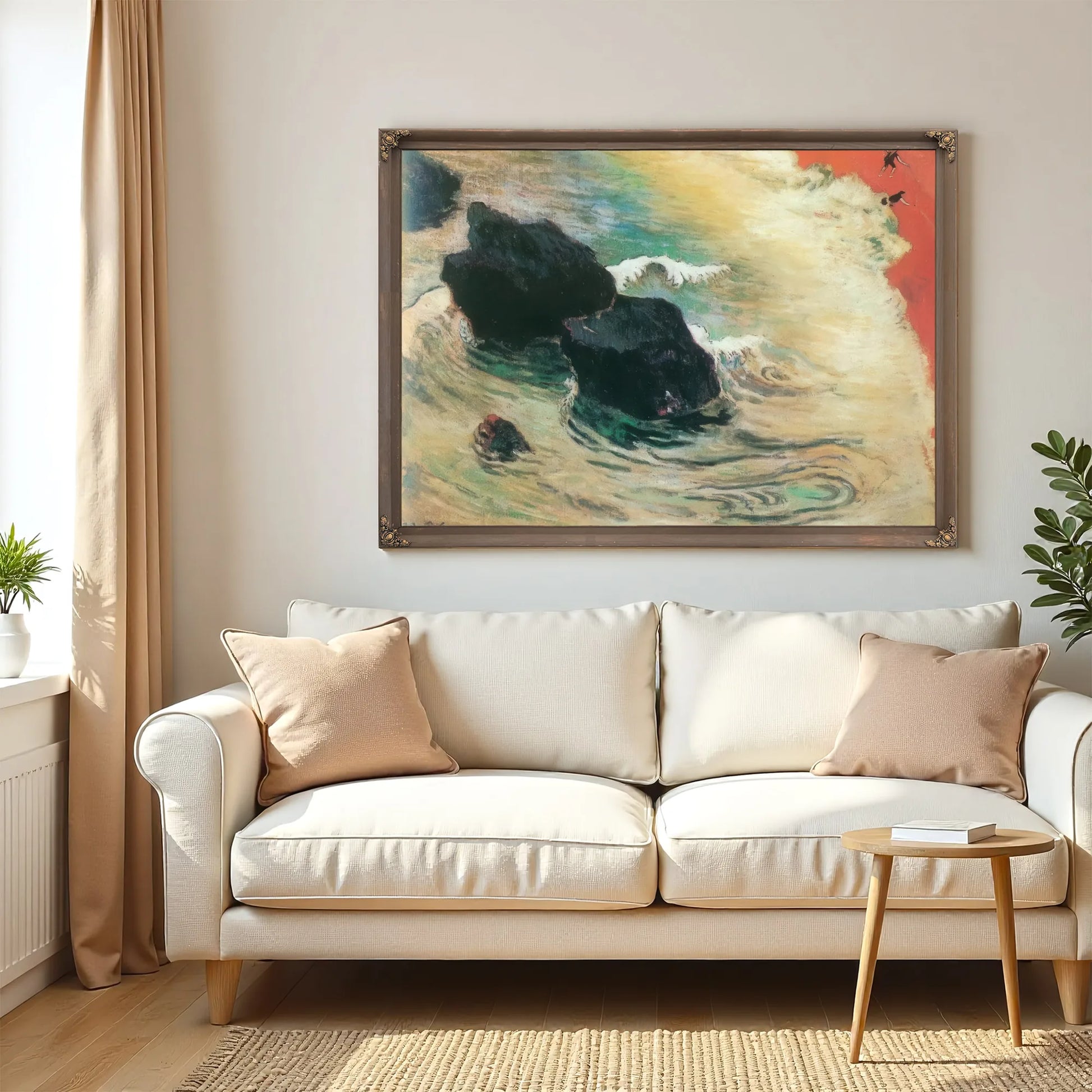 The Wave By Paul Gauguin Fine Art Print