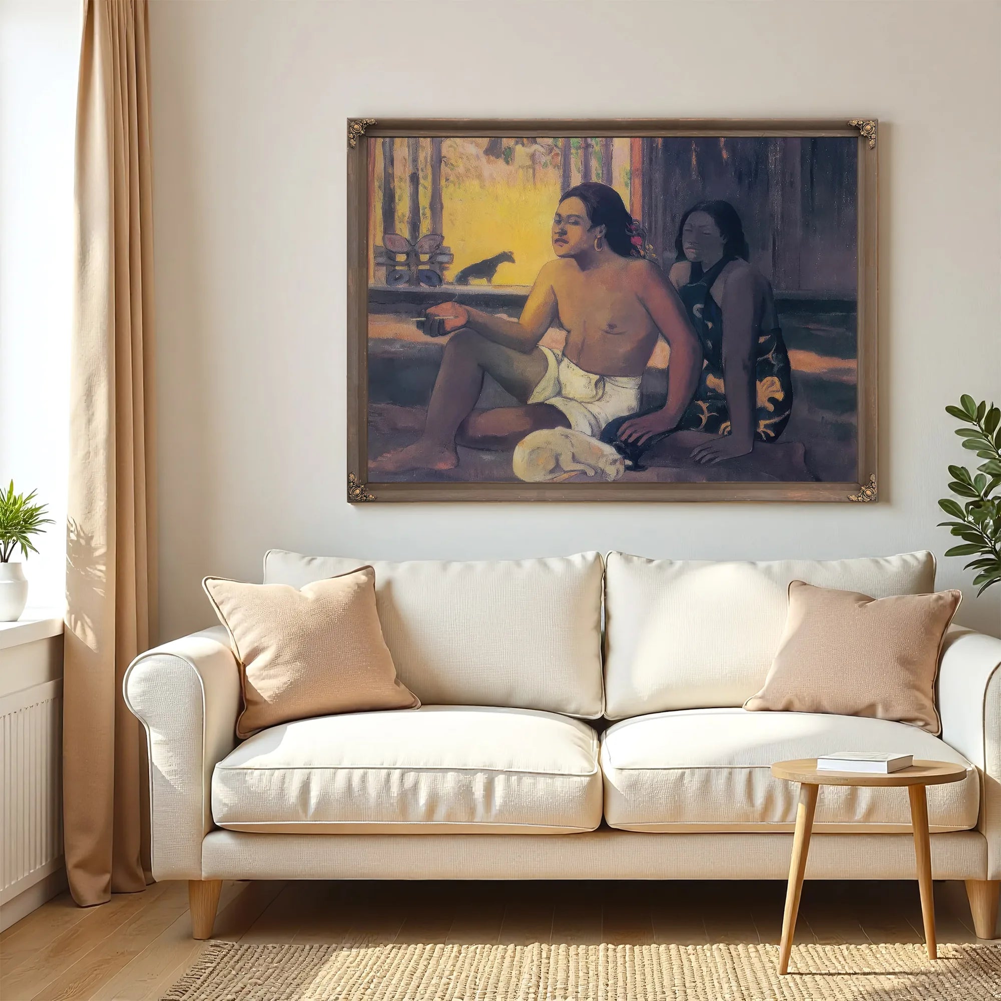 Eiaha Ohipa ( Tahitians In A Room) By Paul Gauguin Fine Art Print