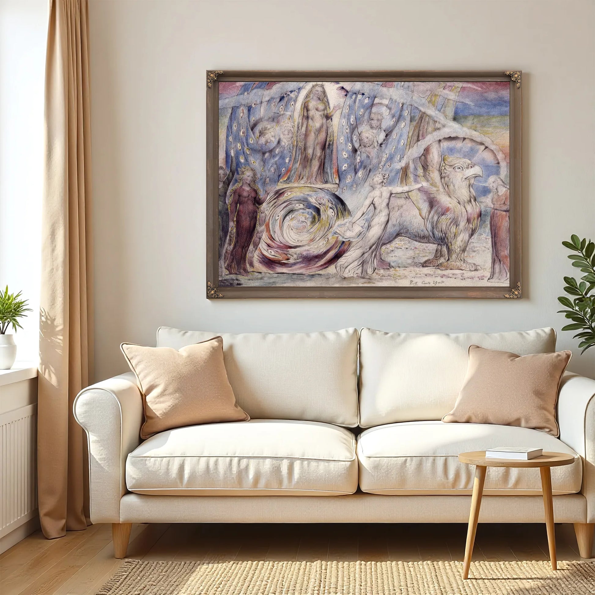 Beatrice Addressing Dante from the Car 1824-7 By William Blake Fine Art Print