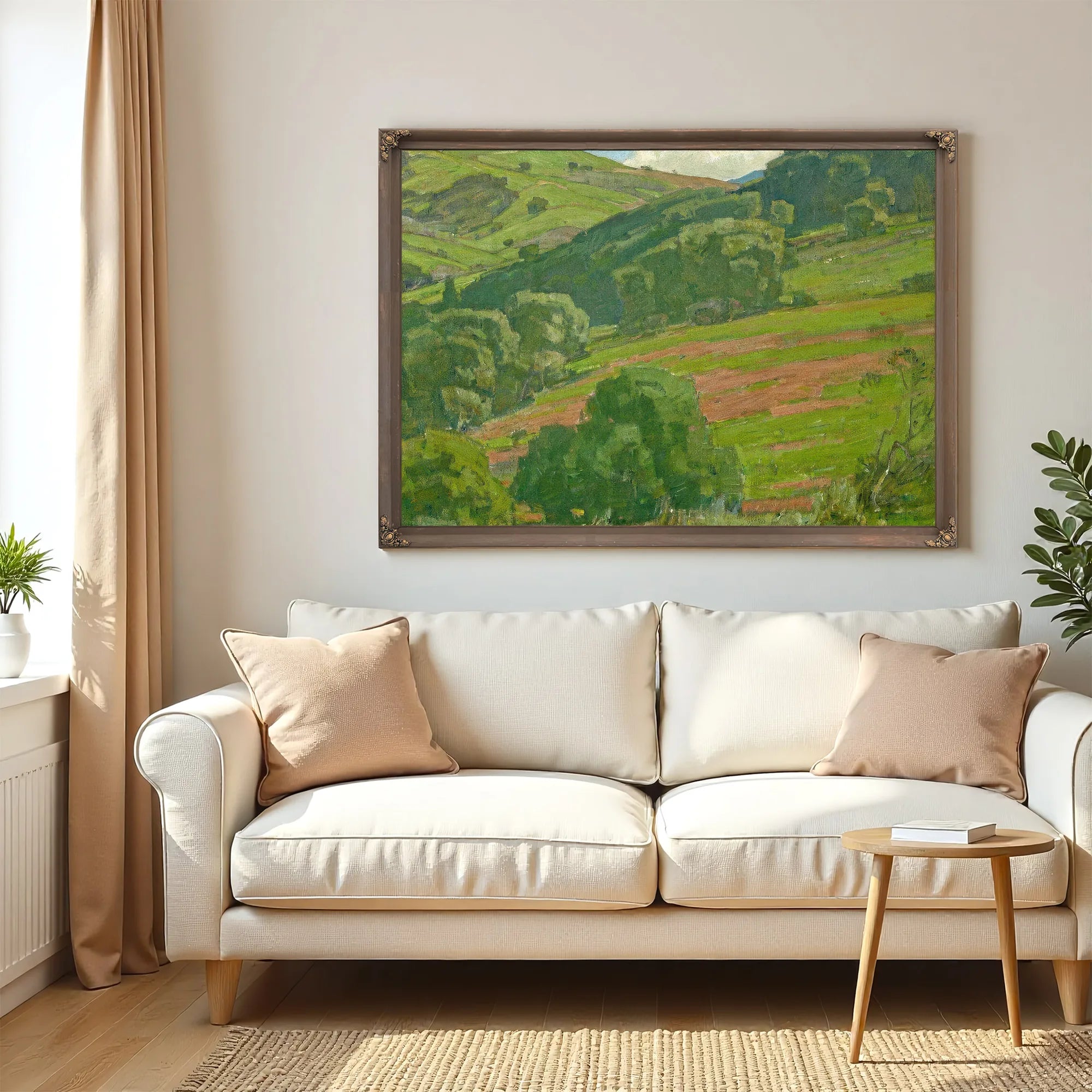 Trees Along The Foothills By William Wendt Fine Art Print