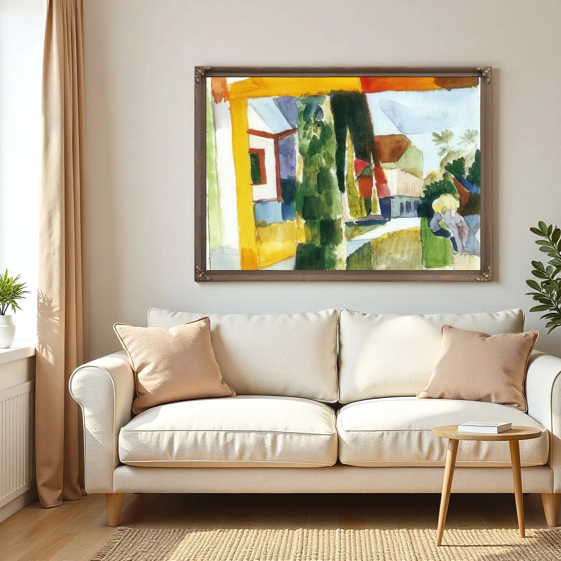 Our Garden On The Lake By August Macke Fine Art Print
