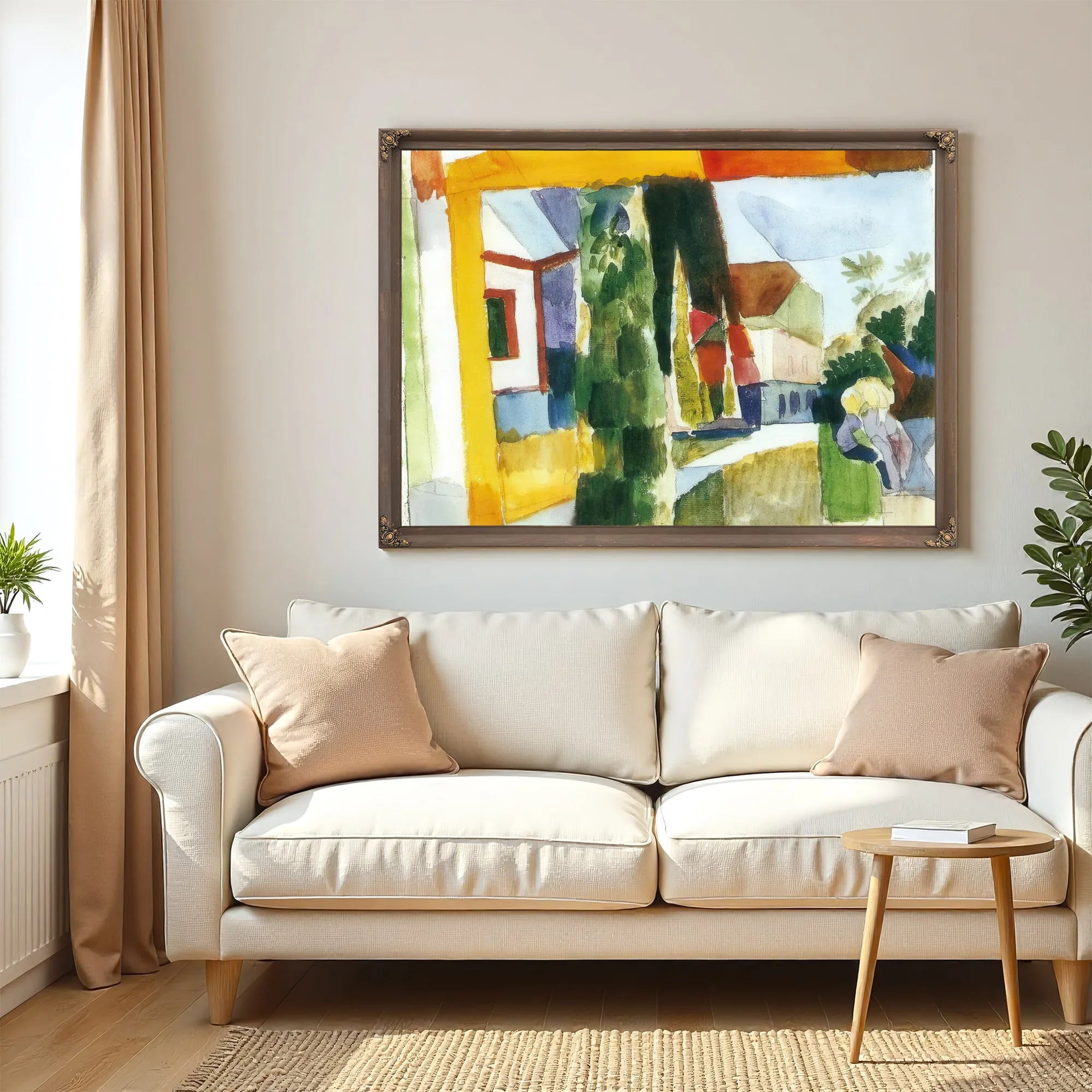 Our Garden On The Lake By August Macke Fine Art Print