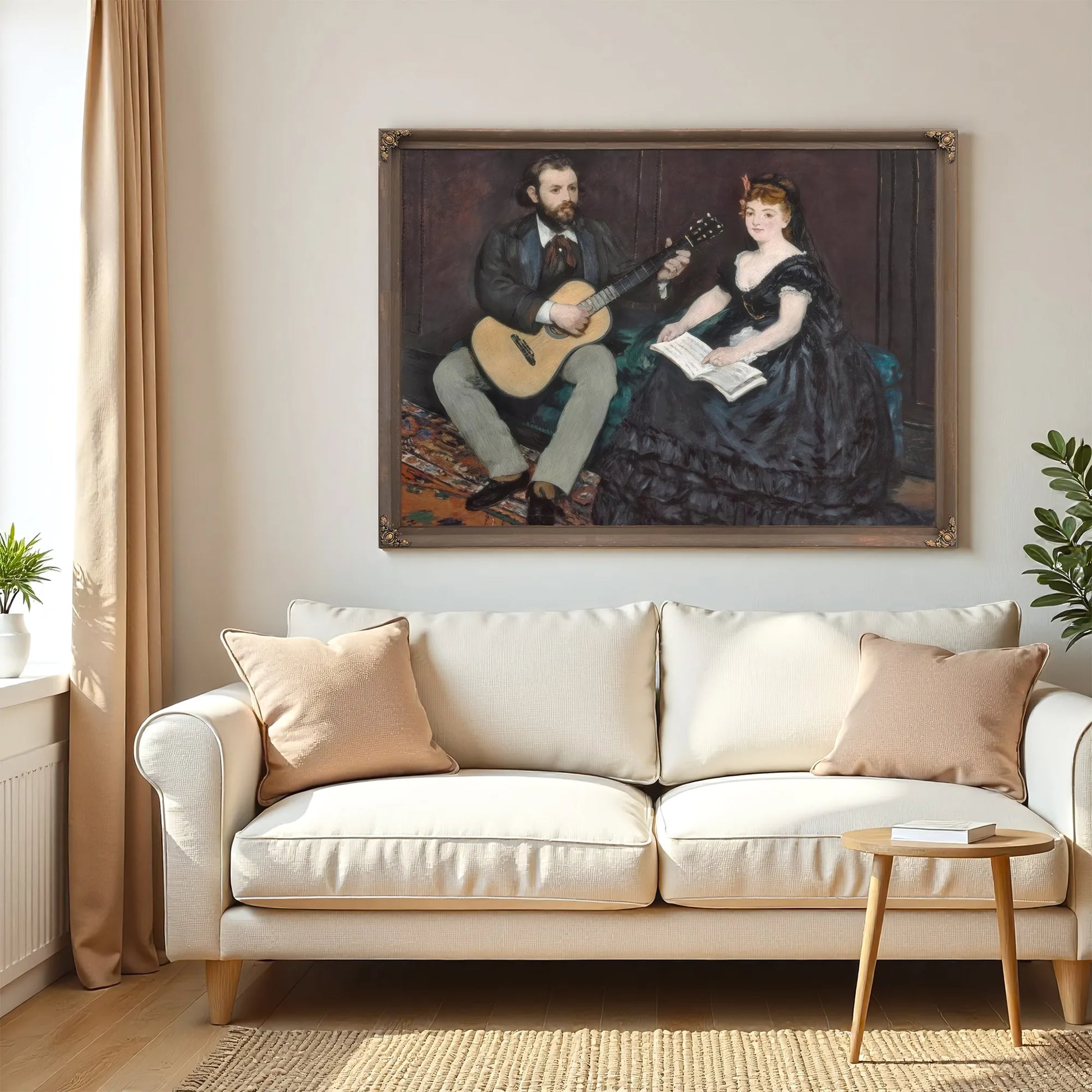Music Lesson By Edouard Manet Fine Art Print